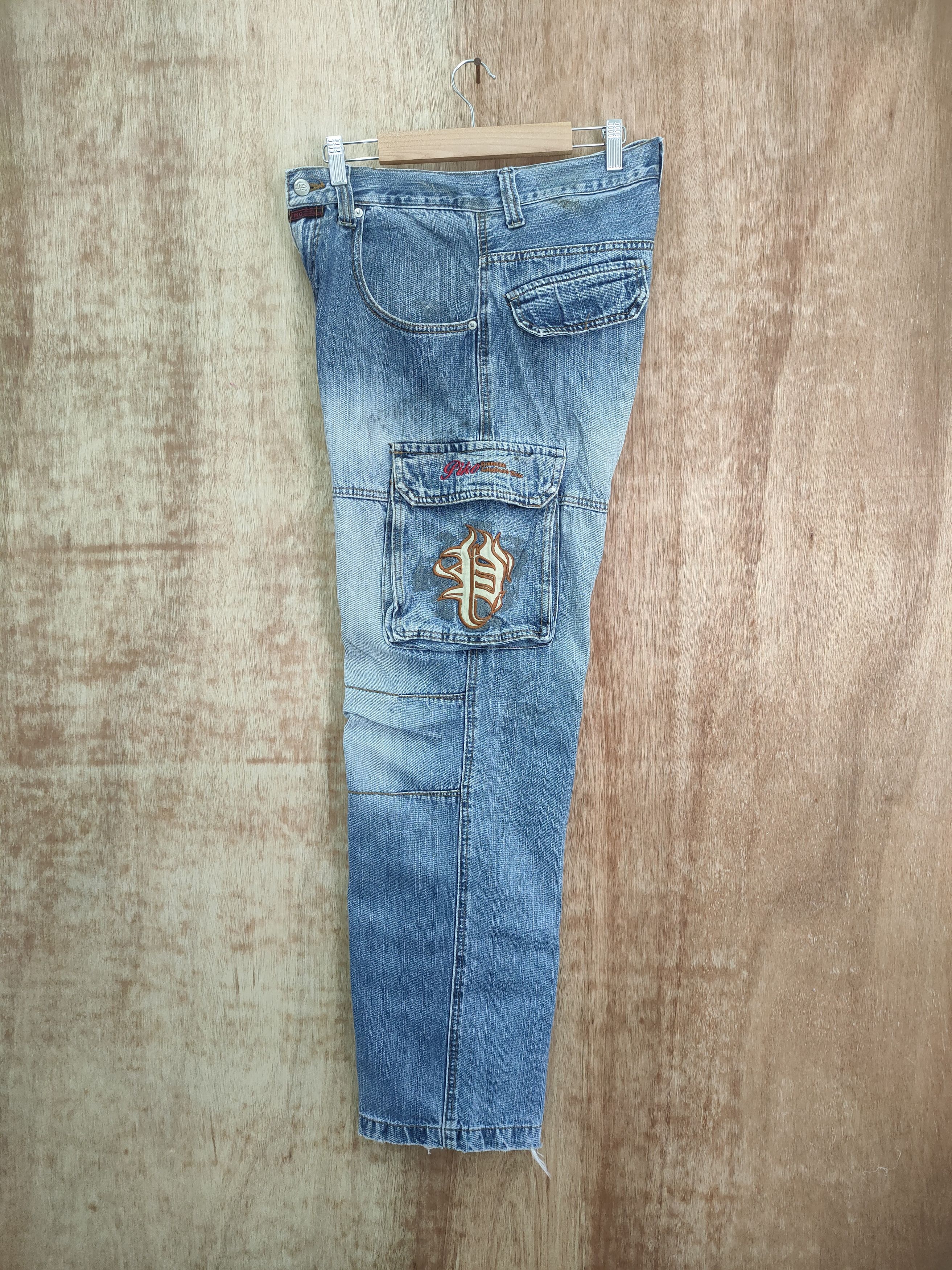 Japanese Brand VINTAGE PIKO HAWAIIAN FADED CARGO PANTS Size US 30 / EU 46 - 12 Thumbnail