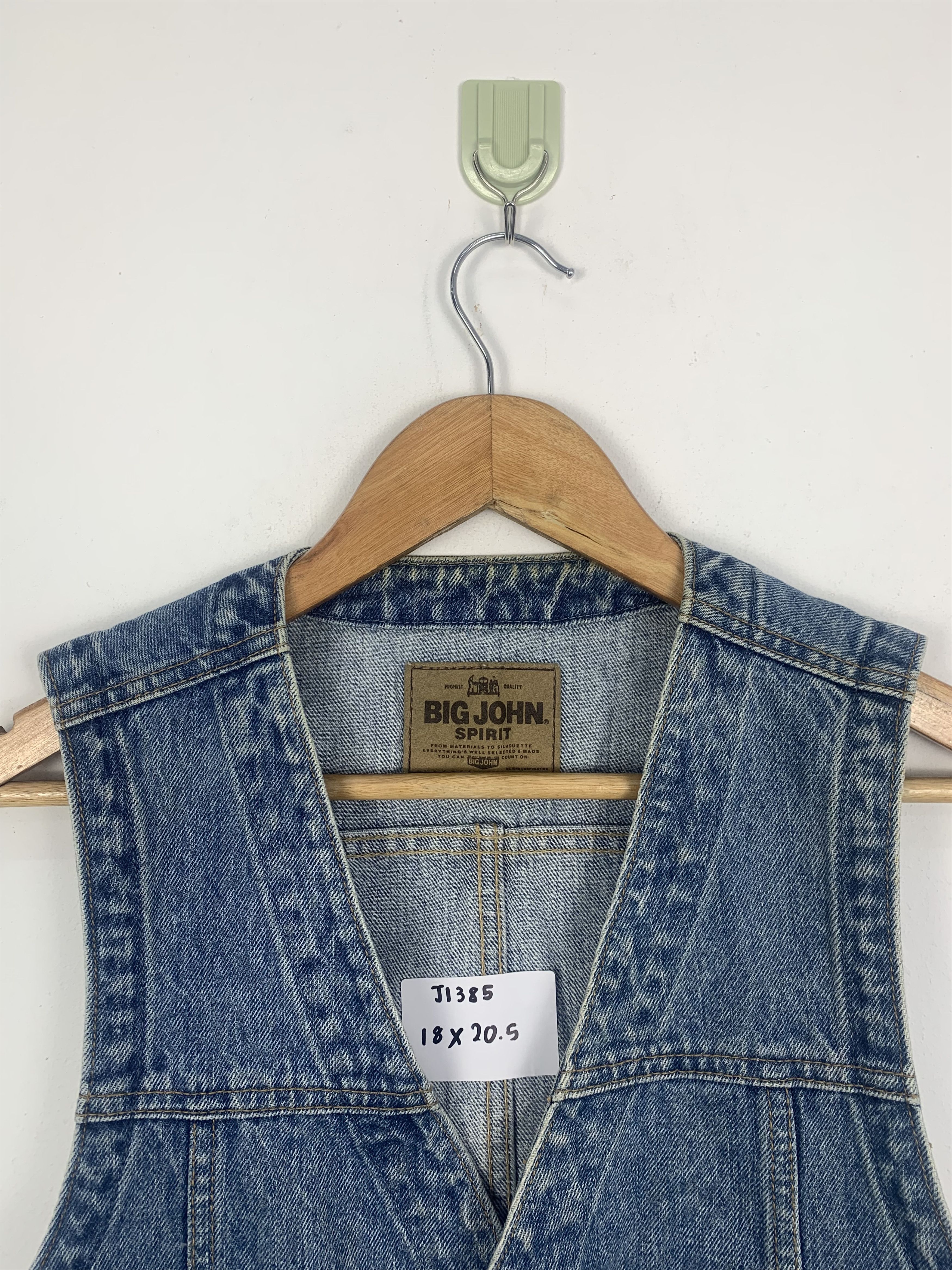 Big John × Vintage Vintage Big John Denim Vest Size US M / EU 48-50 / 2 - 2 Thumbnail