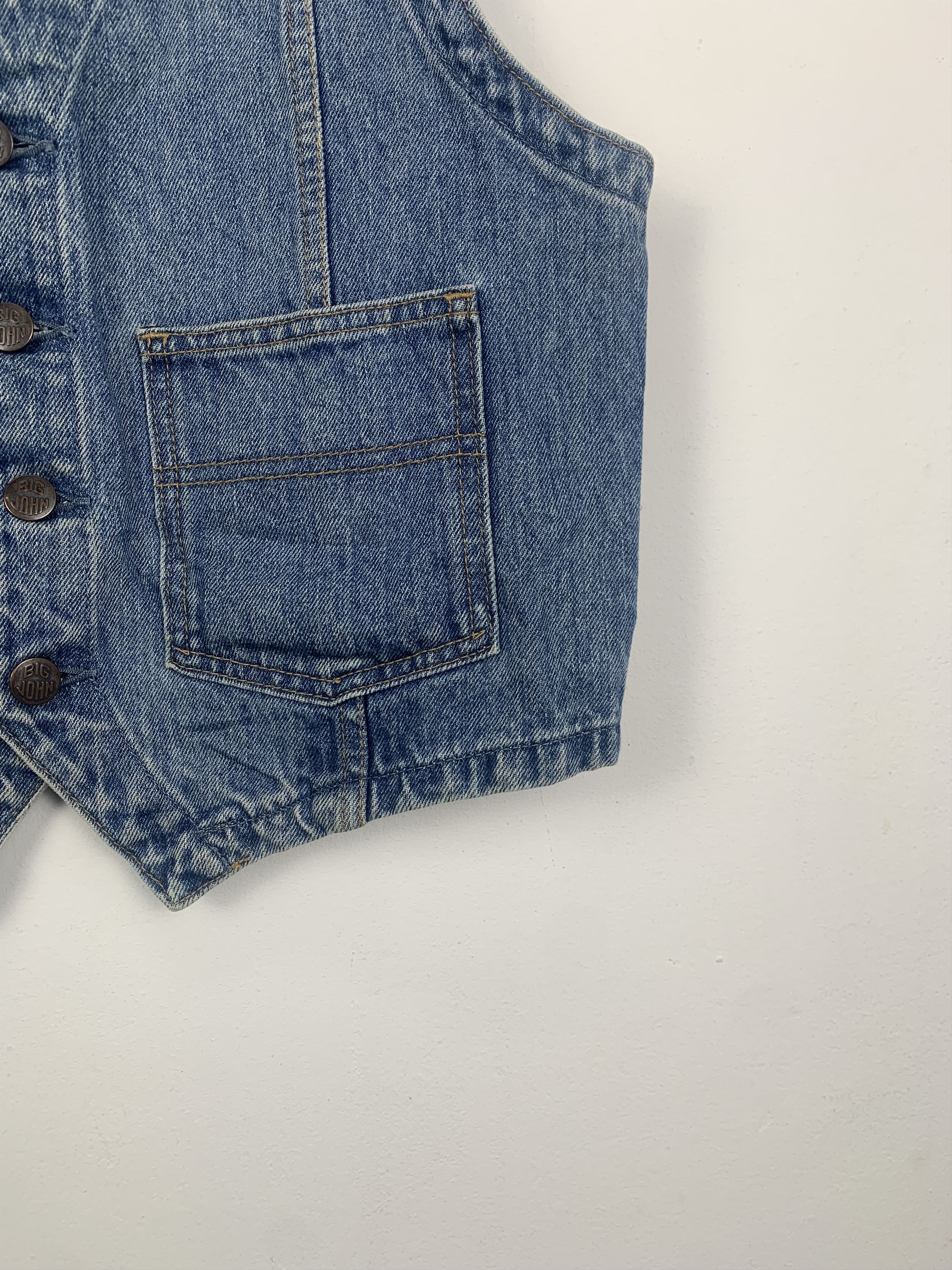 Big John × Vintage Vintage Big John Denim Vest Size US M / EU 48-50 / 2 - 8 Thumbnail