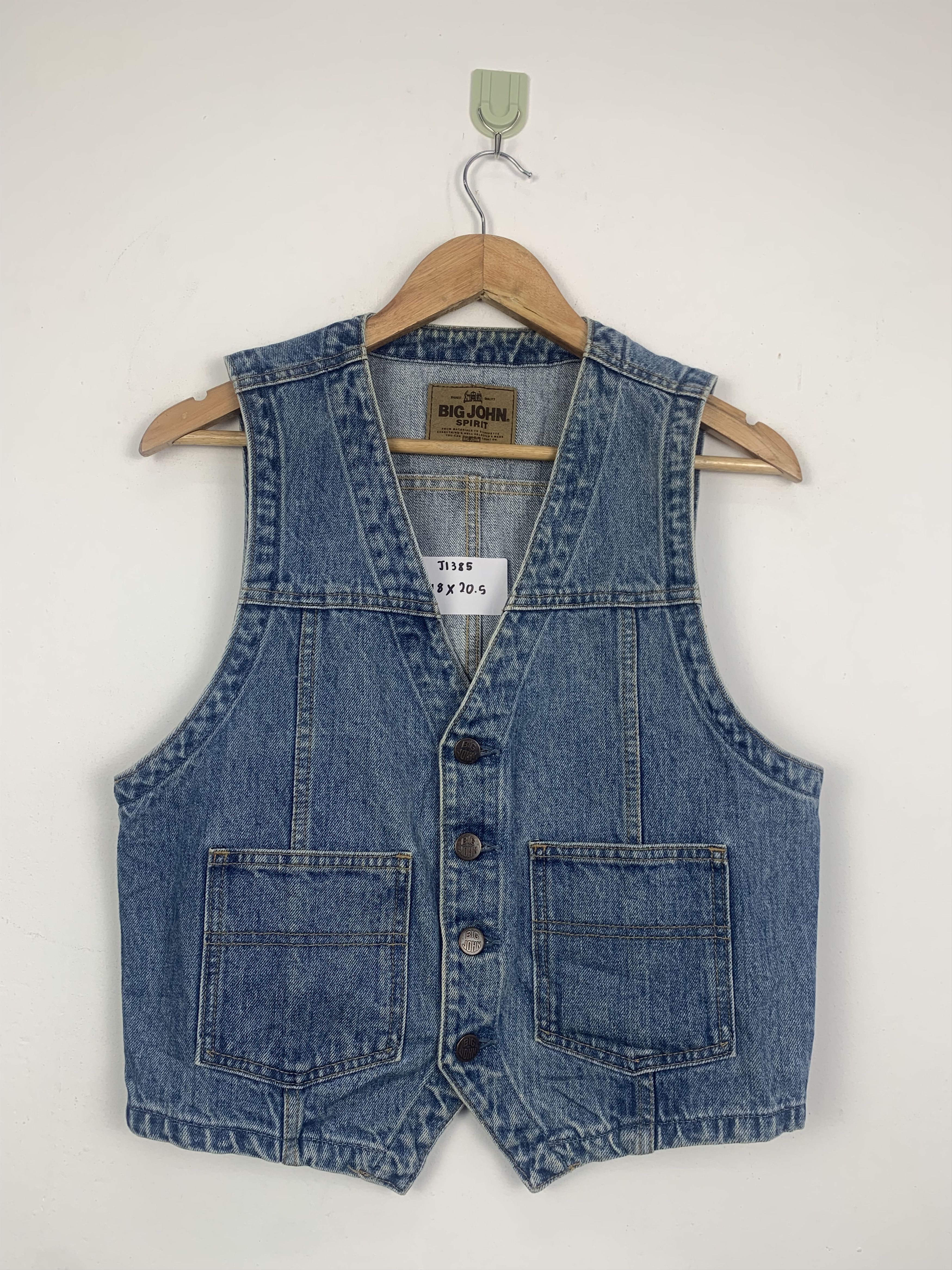Big John × Vintage Vintage Big John Denim Vest Size US M / EU 48-50 / 2 - 1 Thumbnail