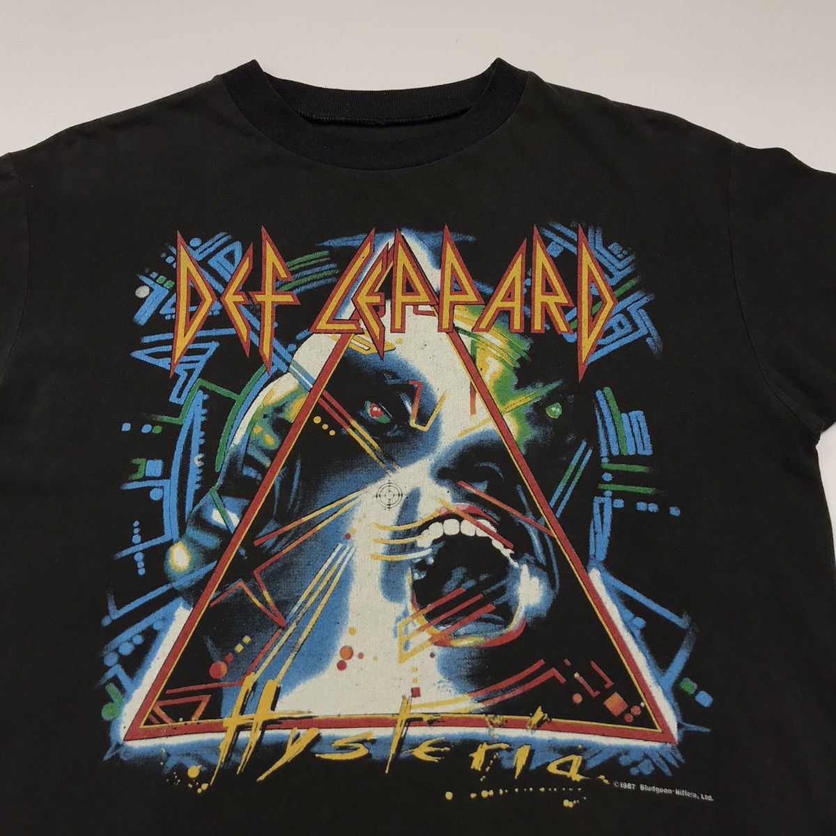 Band Tees × Def Leppard × Vintage Vintage 80s Def Leppard hysteria promo tour t-shirt Size US M / EU 48-50 / 2 - 3 Thumbnail