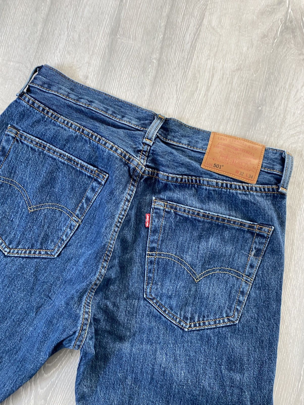 Levi's Levi’s 501 blue jeans denim pants capital E vintage remake Grailed