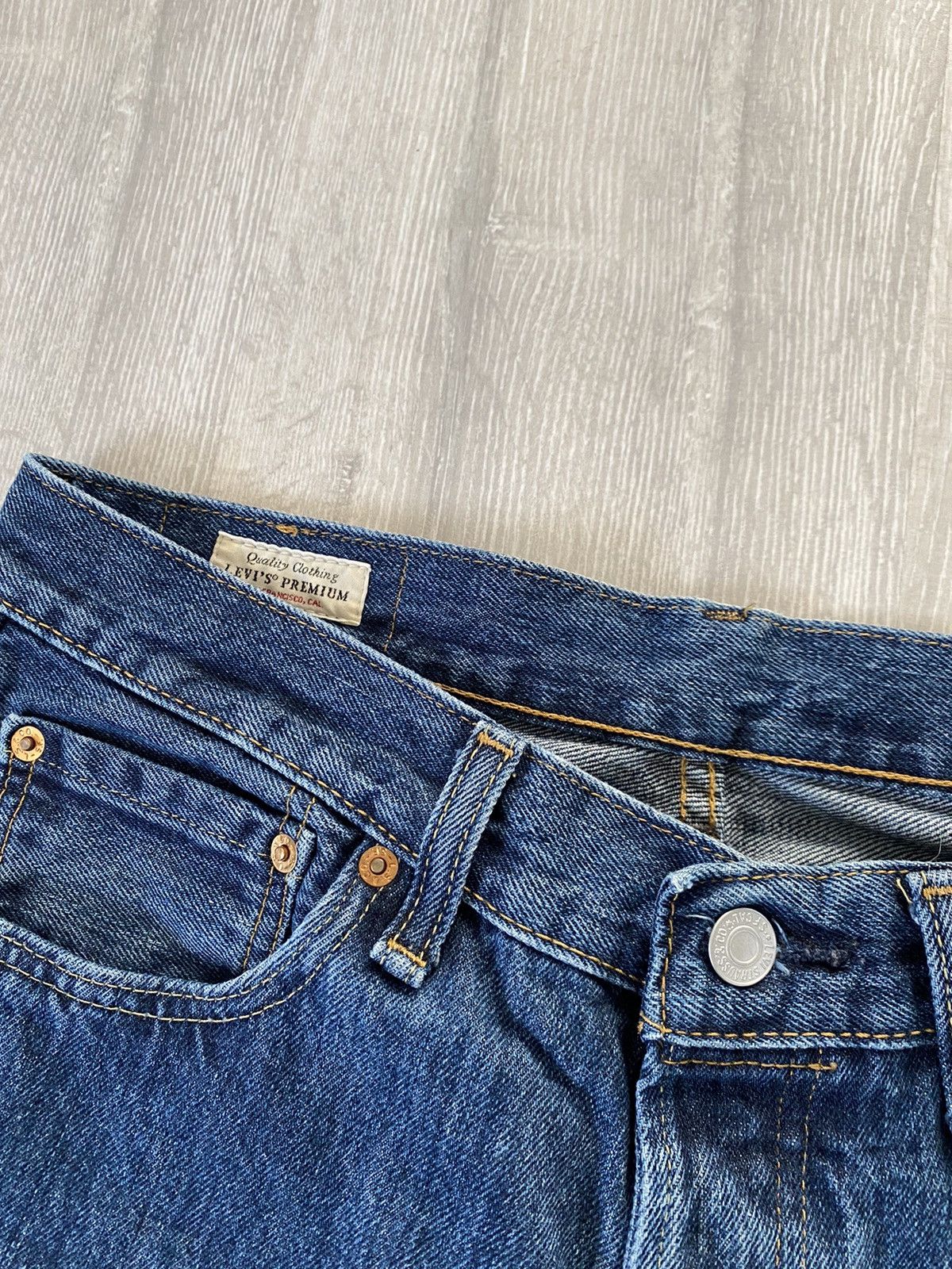 Levi's Levi’s 501 blue jeans denim pants capital E vintage remake Size US 32 / EU 48 - 5 Thumbnail