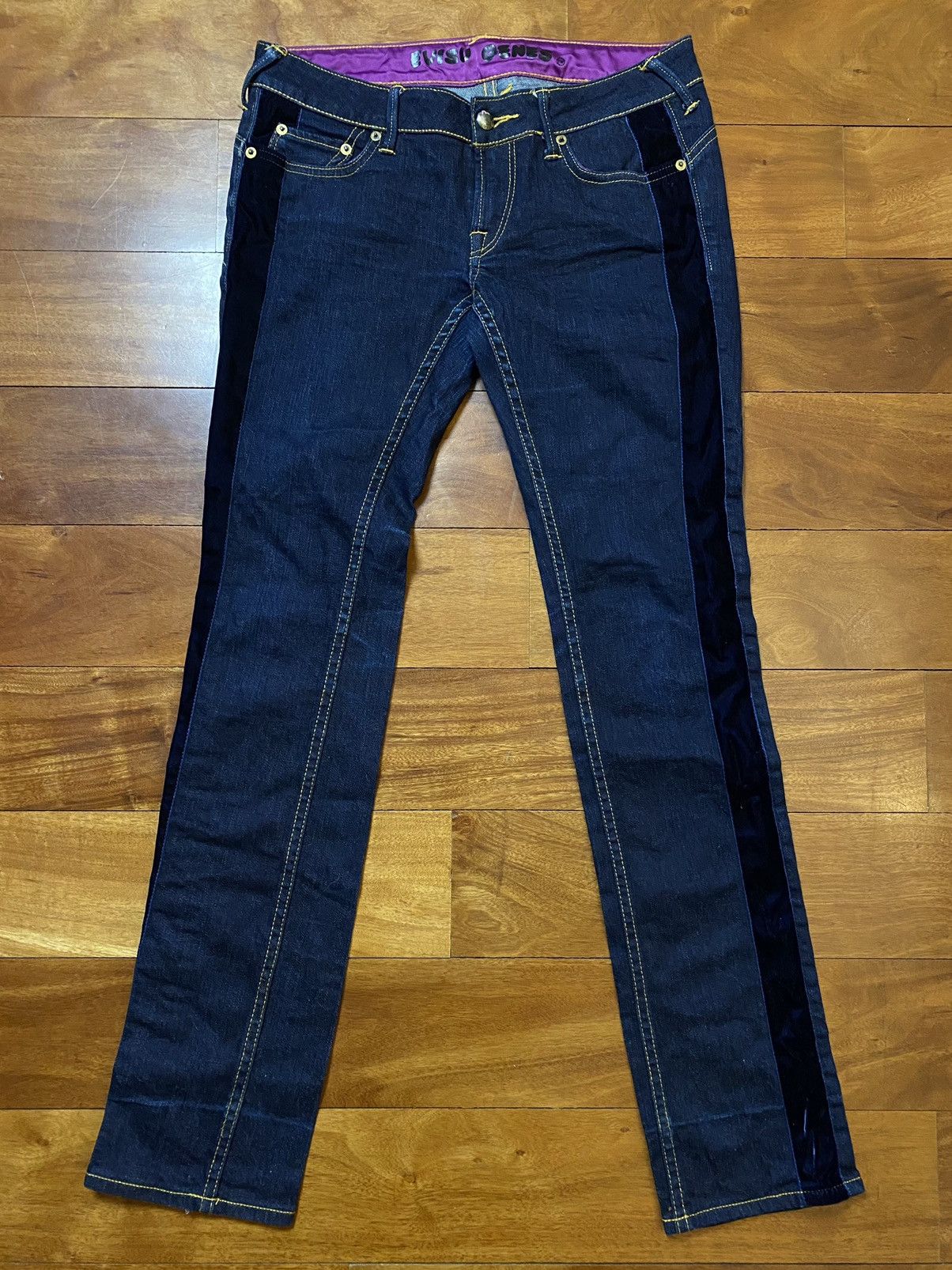 Evisu Evisu vintage navy jeans Evisu Genes seagull velour Size 26" / US 2 / IT 38 - 7 Thumbnail