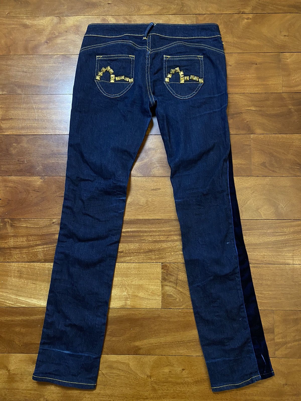 Evisu Evisu vintage navy jeans Evisu Genes seagull velour Size 26" / US 2 / IT 38 - 1 Thumbnail