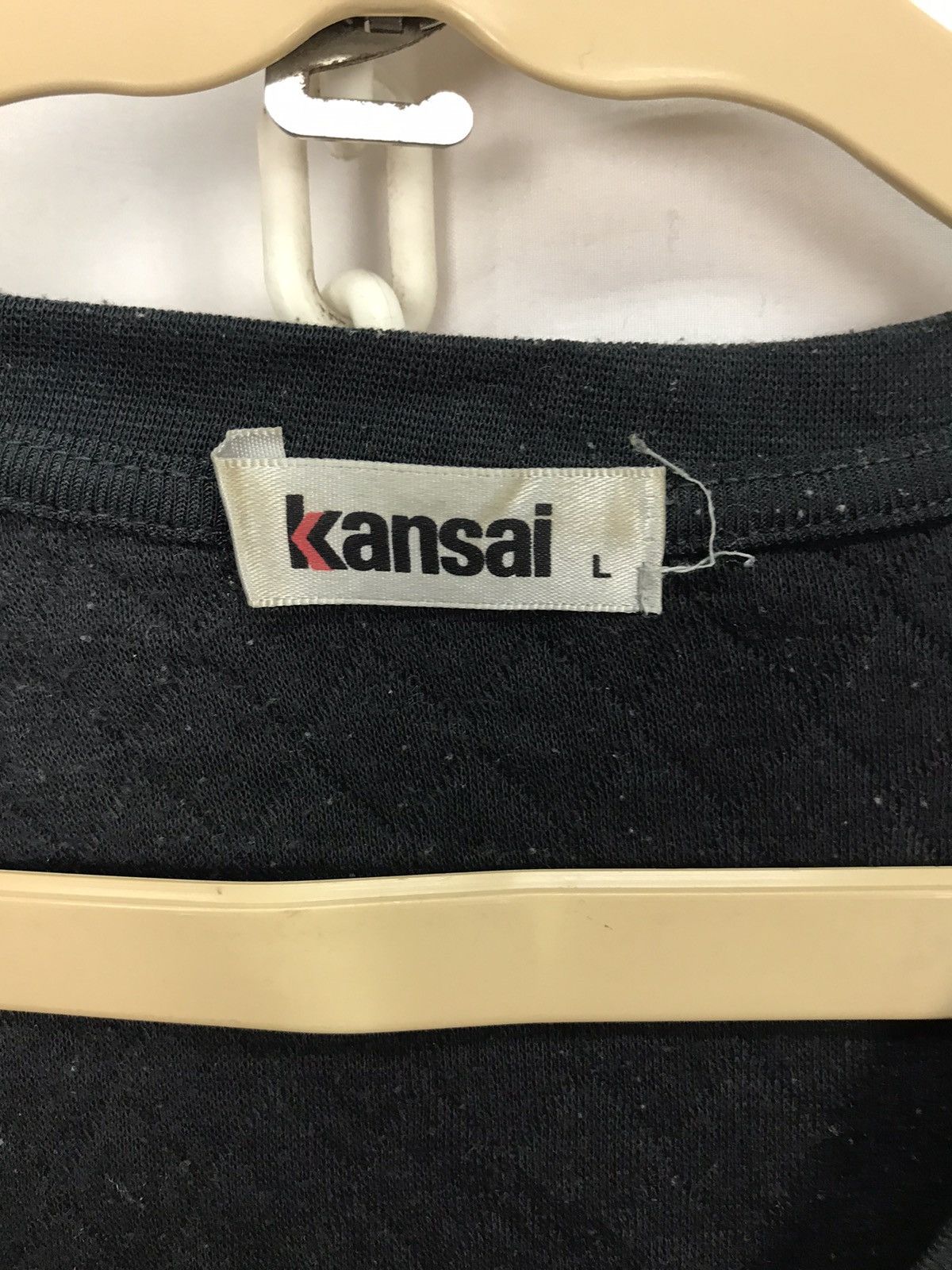 Japanese Brand × Kansai Yamamoto Kansai plain vneck long sleeve shirt by kansai Yamamoto Size US M / EU 48-50 / 2 - 3 Thumbnail