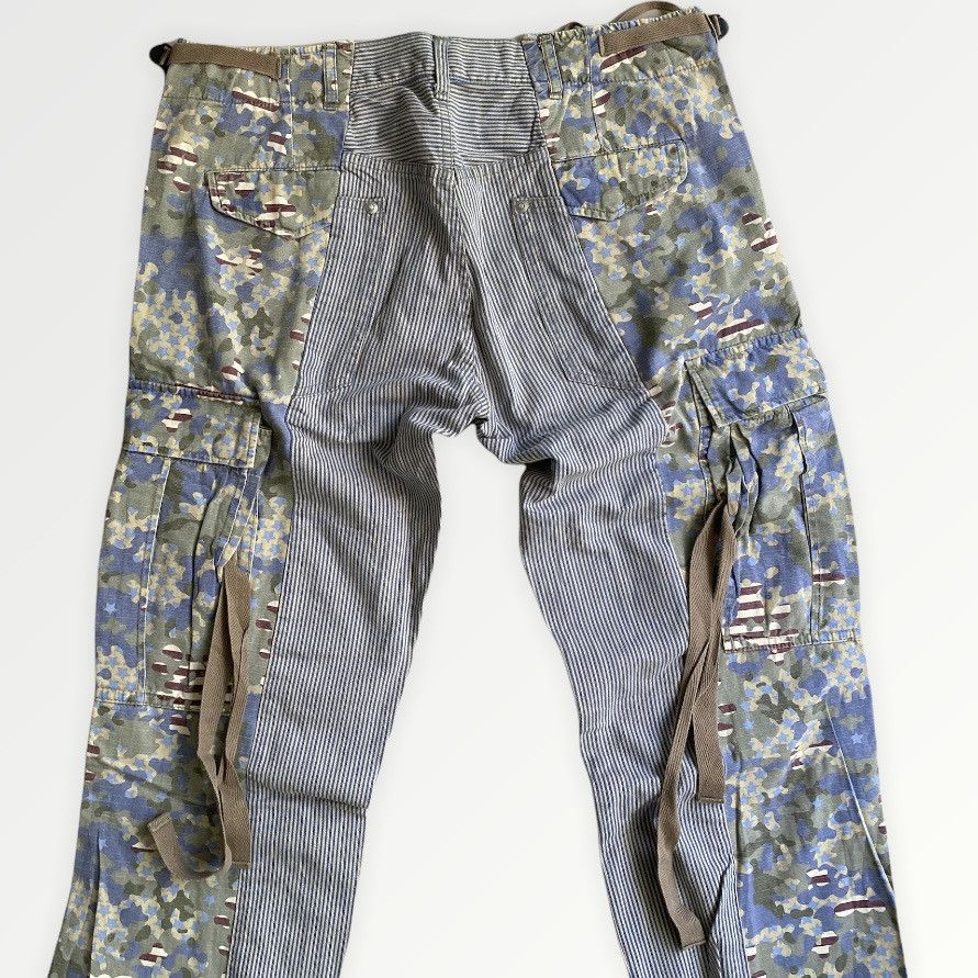 Maison MIHARA YASUHIRO Reconstructed Hickory Military Cargo Pants Size US 33 - 4 Thumbnail