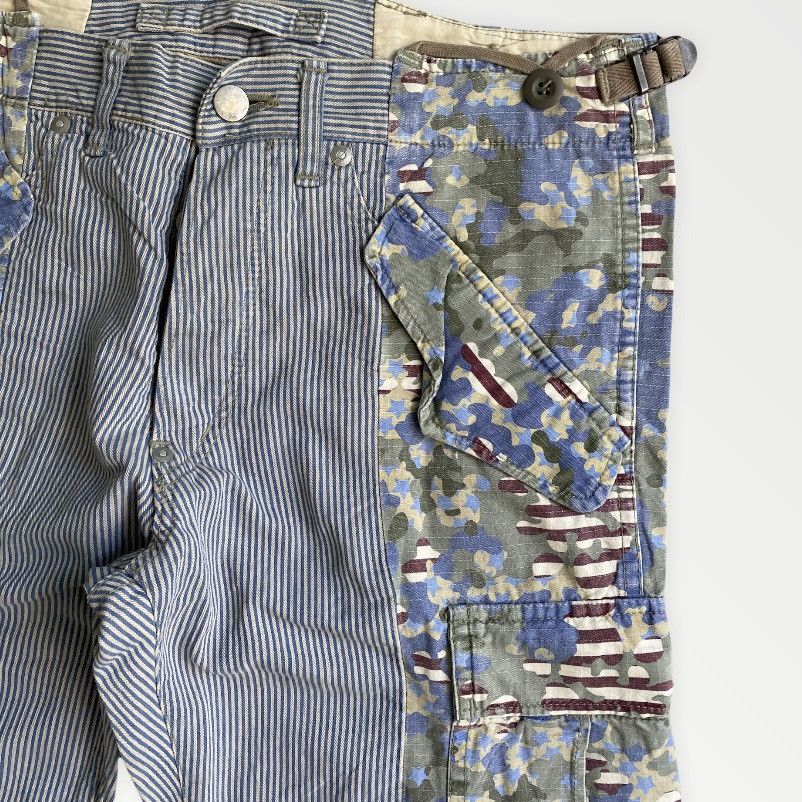 Maison MIHARA YASUHIRO Reconstructed Hickory Military Cargo Pants Size US 33 - 2 Thumbnail