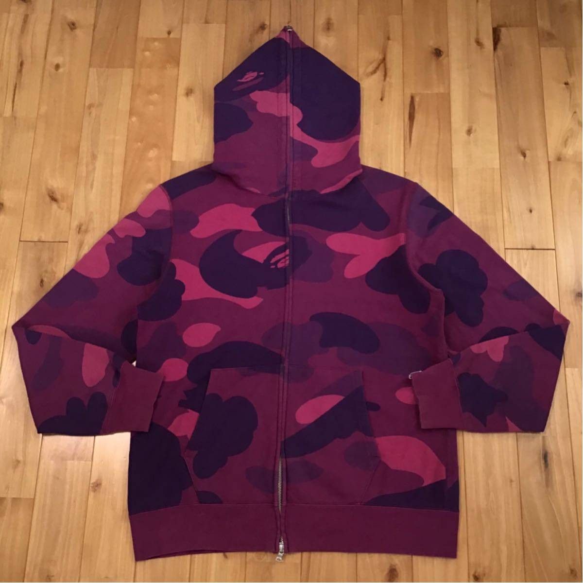 A bathing ape purple camo hoodie hotsell