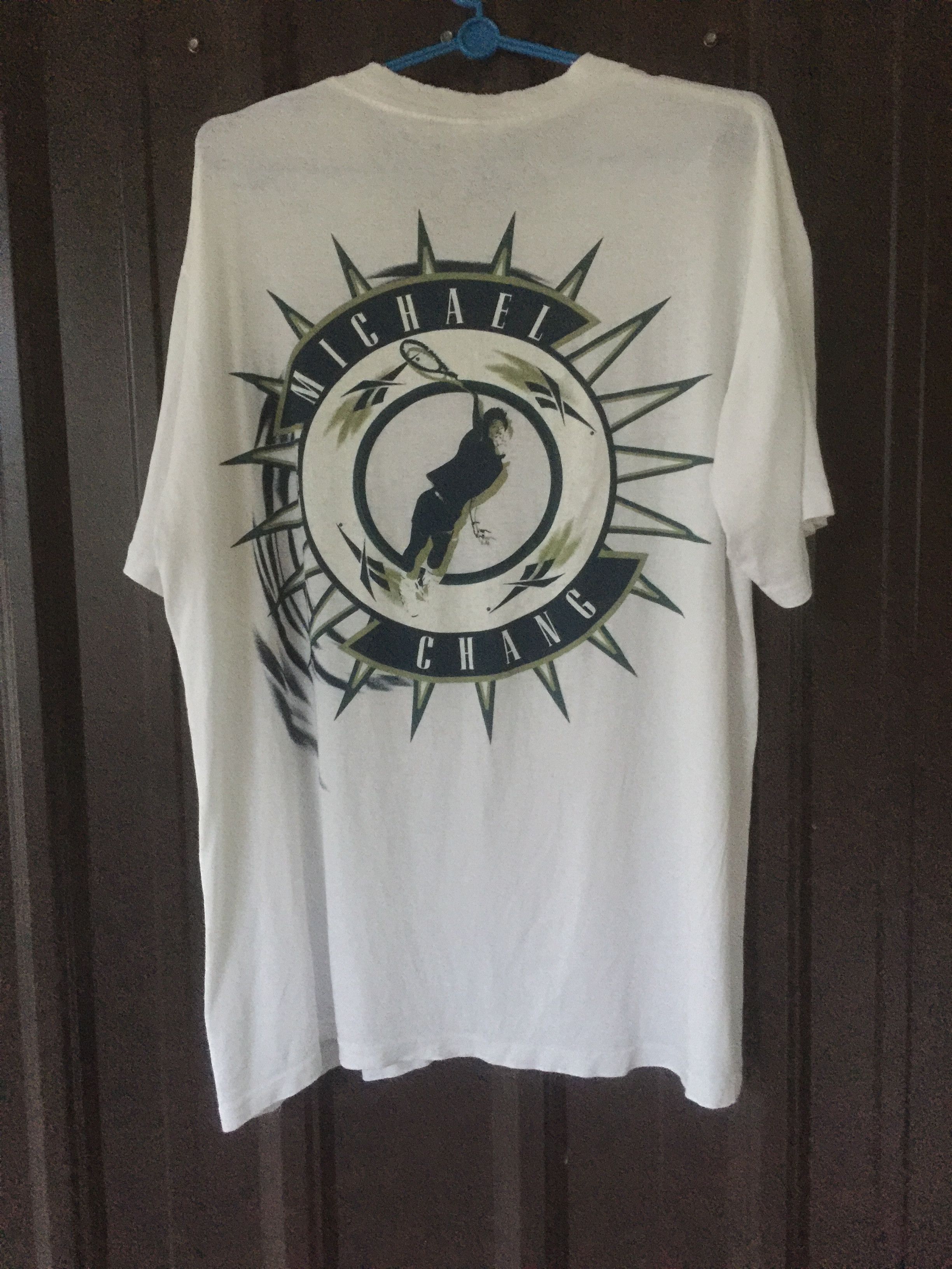 Sports Specialties × Vintage 🔥Rare🔥Reebok Michael Chang Tennis Legend Distressed Tee Size US M / EU 48-50 / 2 - 1 Thumbnail