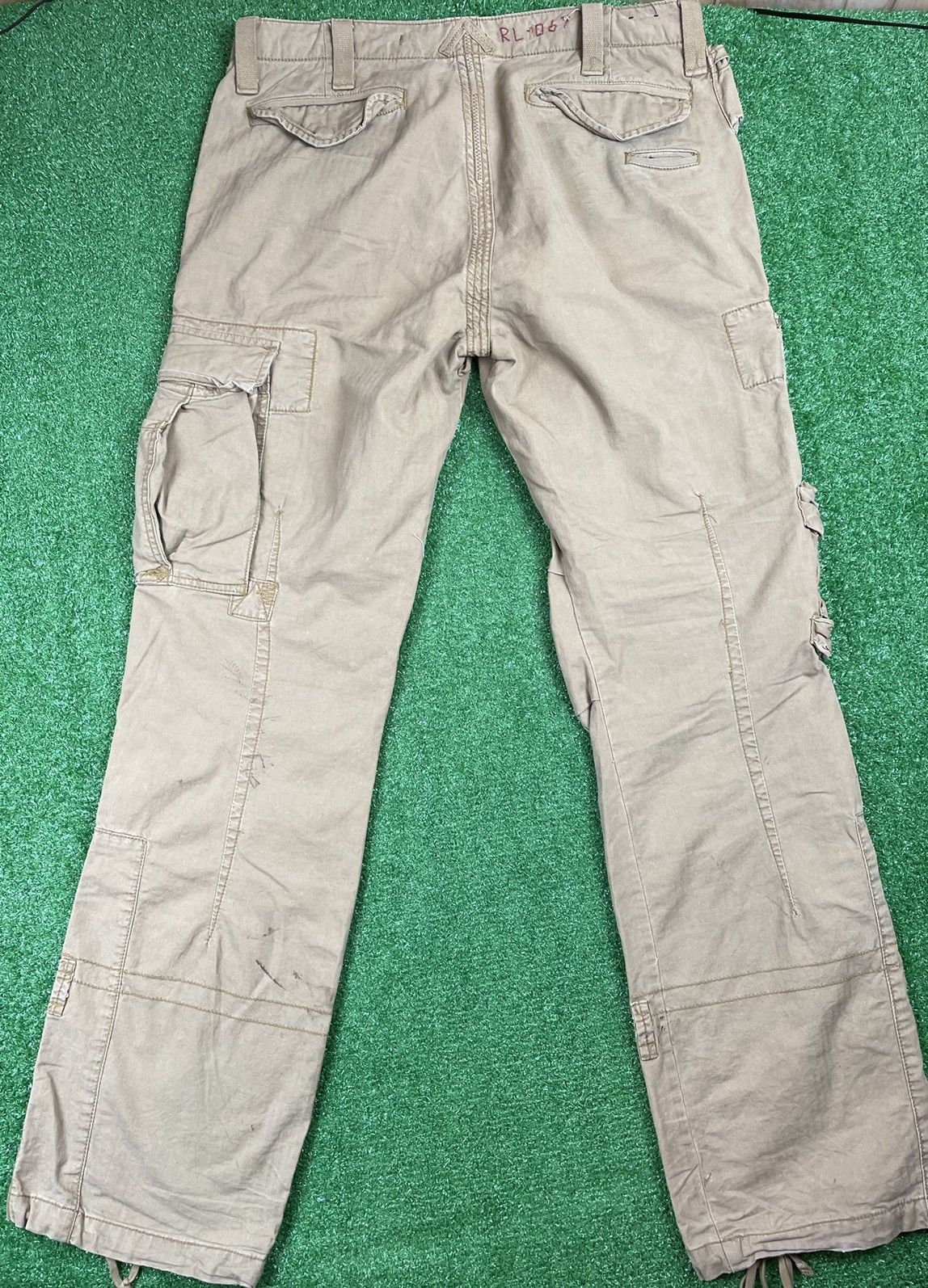 Polo Ralph Lauren × Vintage Vintage 90s Polo Ralph Lauren Mil Surp Cargo Pants Jeans Size US 35 - 7 Thumbnail