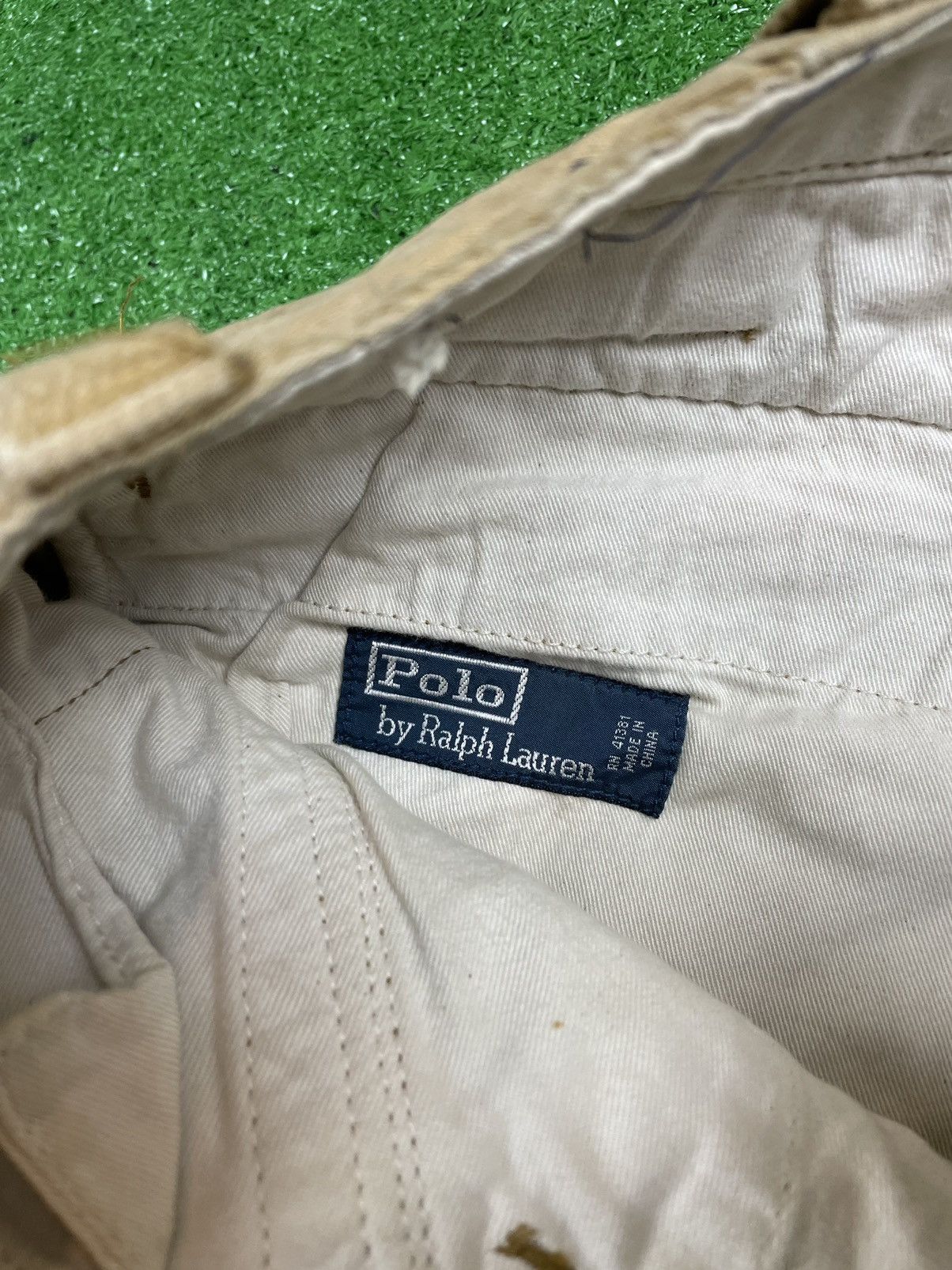 Polo Ralph Lauren × Vintage Vintage 90s Polo Ralph Lauren Mil Surp Cargo Pants Jeans Size US 35 - 5 Thumbnail