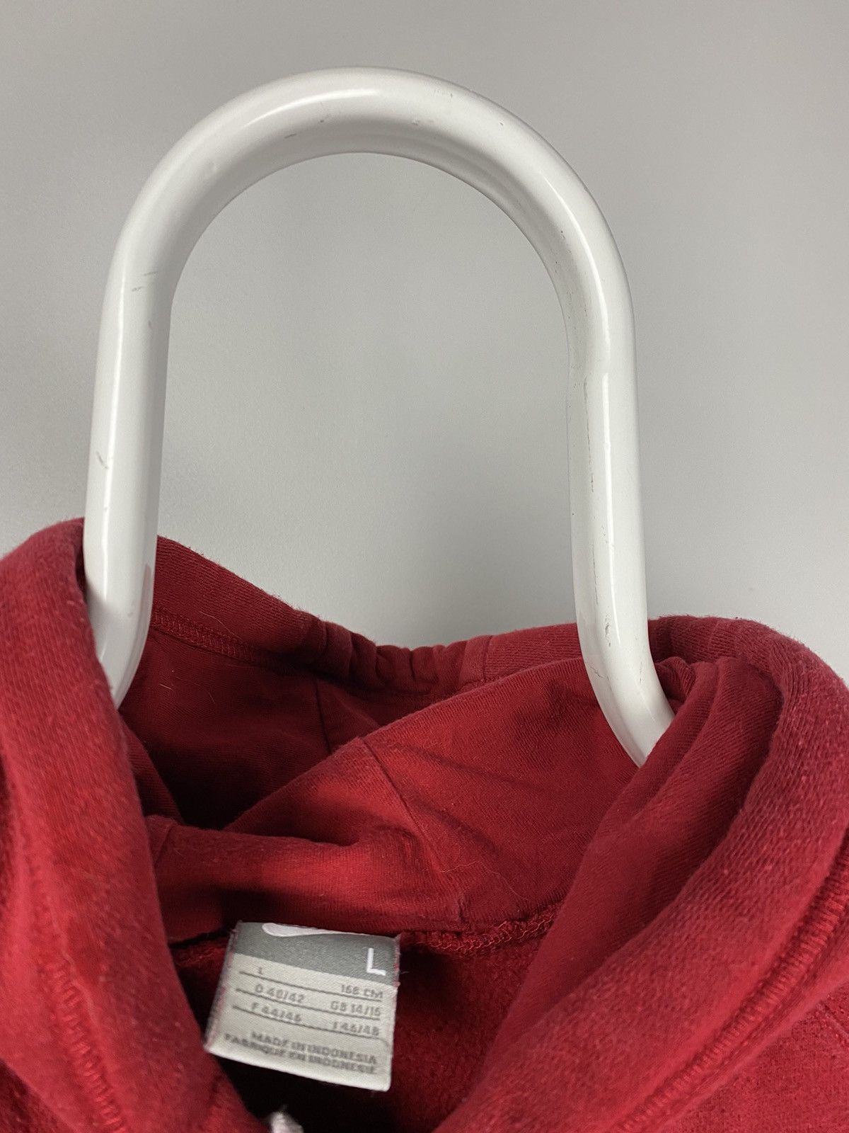 Nike × Vintage Nike vintage Classic logo hoodie center logo red Size US S / EU 44-46 / 1 - 4 Thumbnail