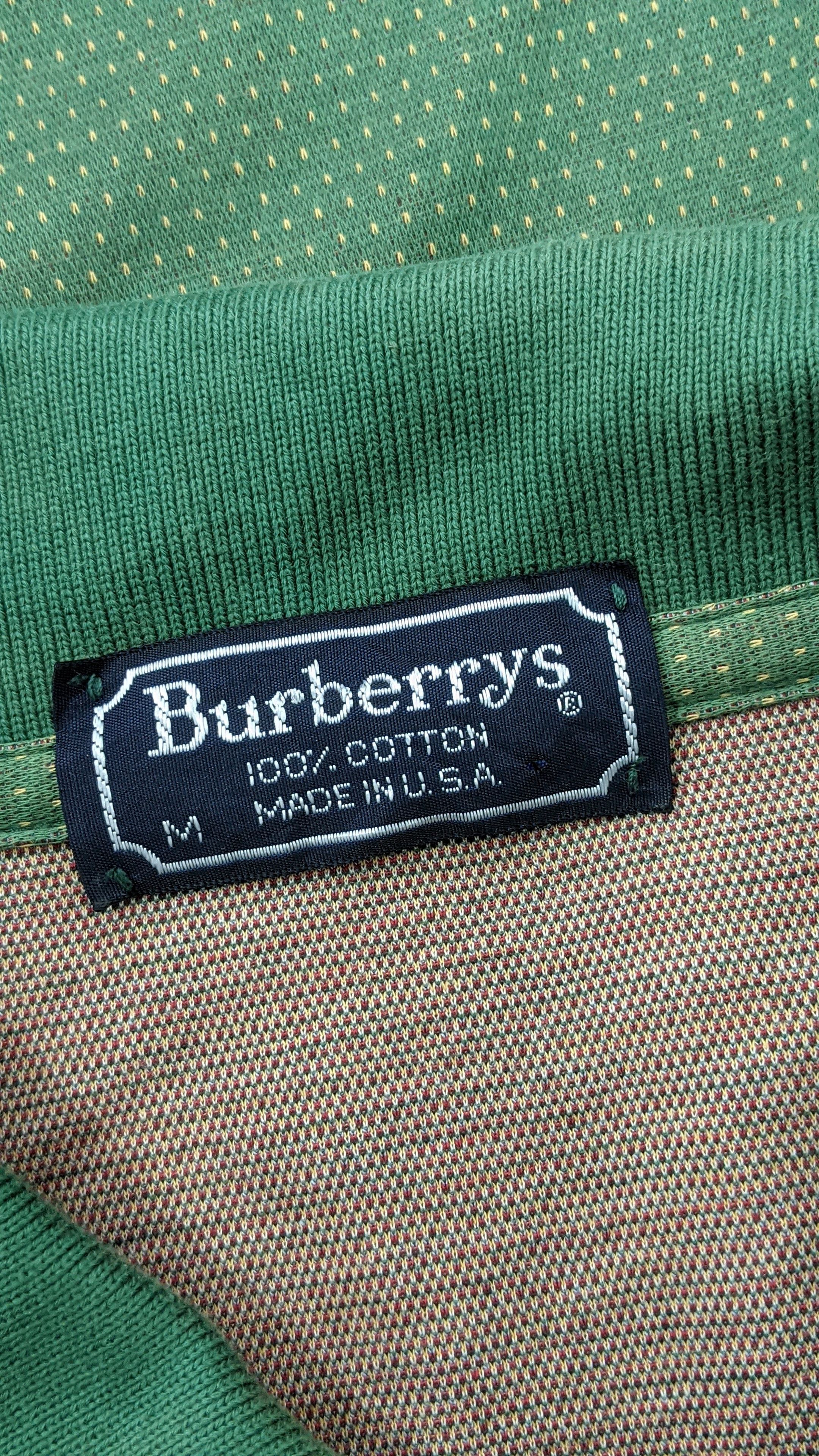 Burberry Vintage Burberrys Golf print polo shirt 80s 90s Size US M / EU 48-50 / 2 - 6 Thumbnail