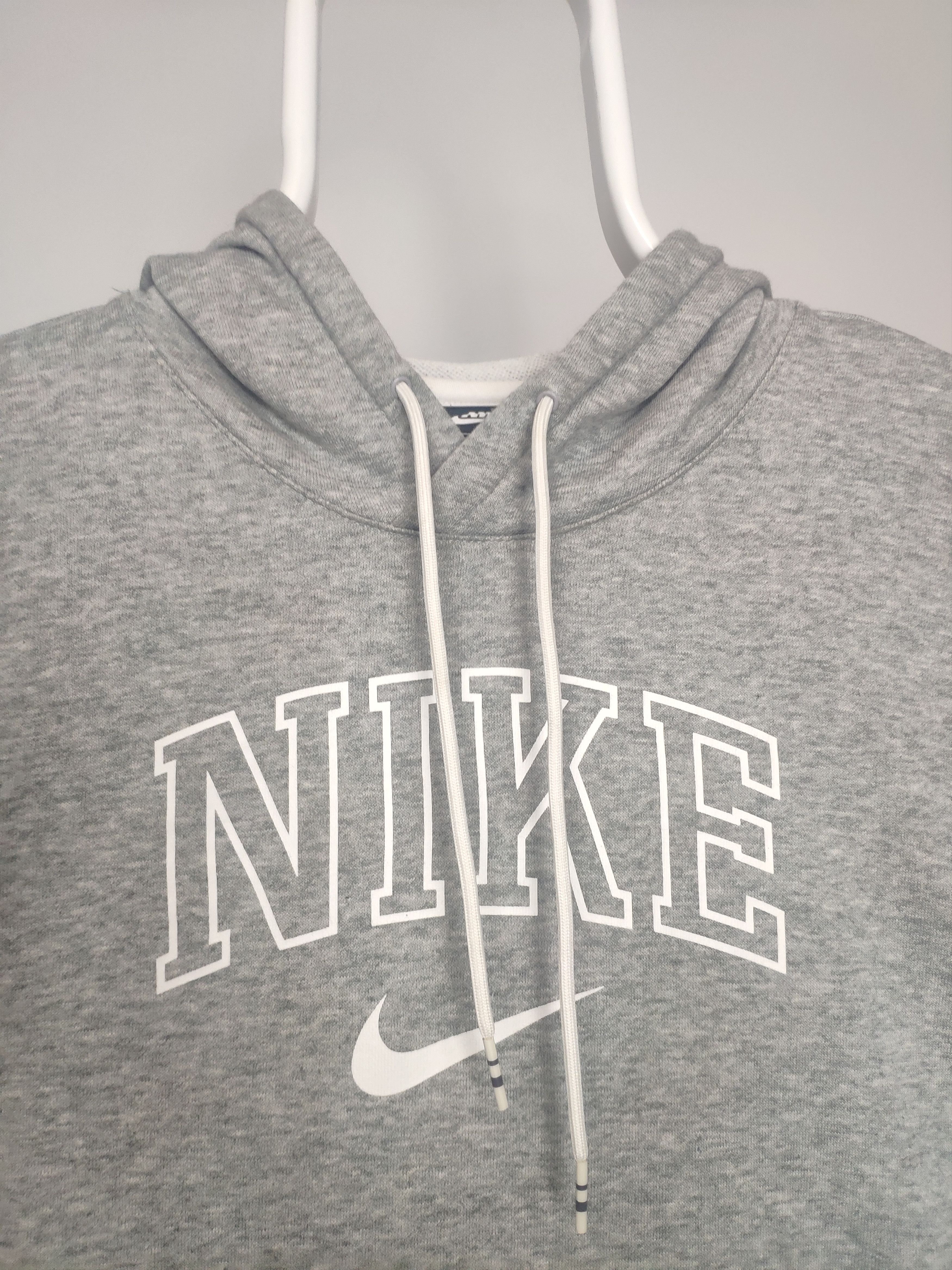 Nike Nike spell out hoodie center swoosh grey sweatshirt vintage Size US S / EU 44-46 / 1 - 2 Thumbnail