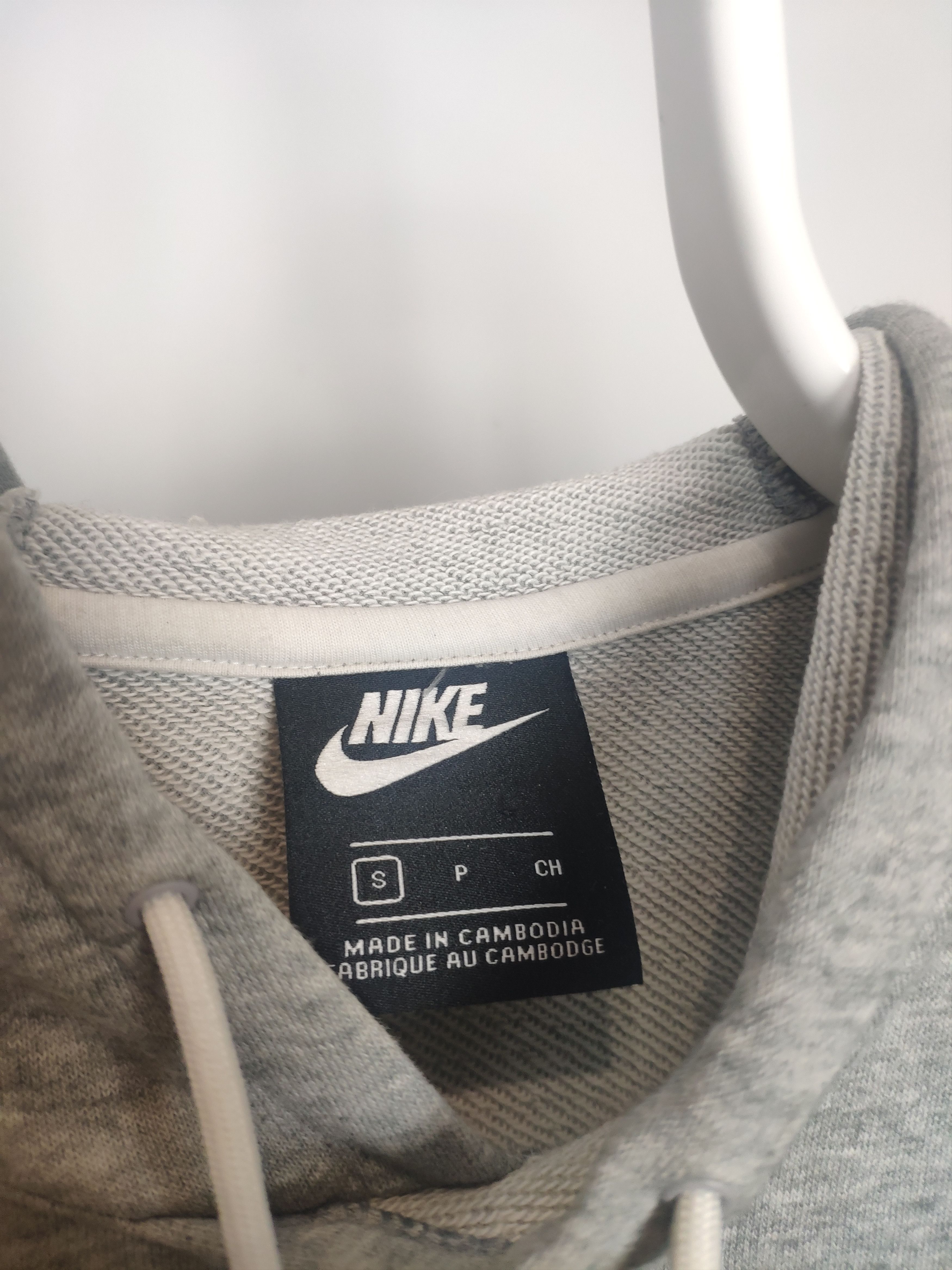 Nike Nike spell out hoodie center swoosh grey sweatshirt vintage Size US S / EU 44-46 / 1 - 3 Thumbnail