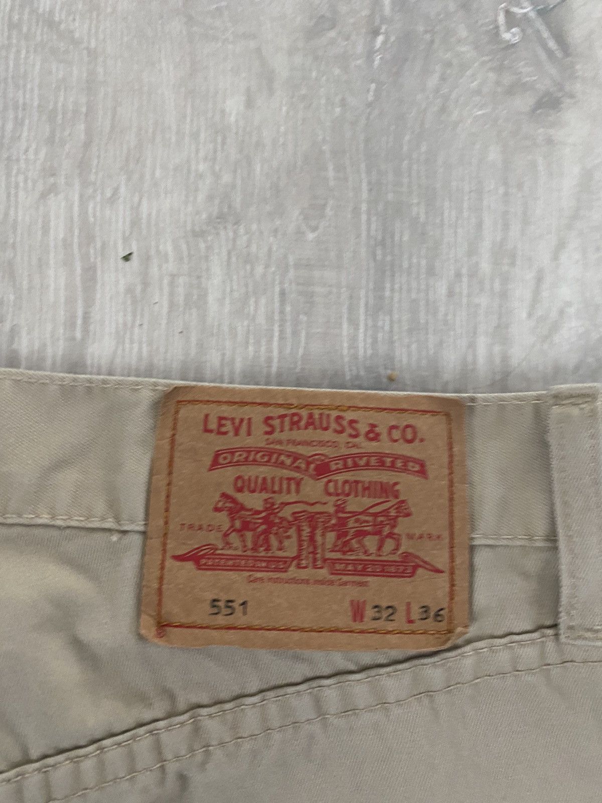 Levi's × Vintage Levi’s 551 vintage beige jeans denim pants Size US 32 / EU 48 - 3 Thumbnail