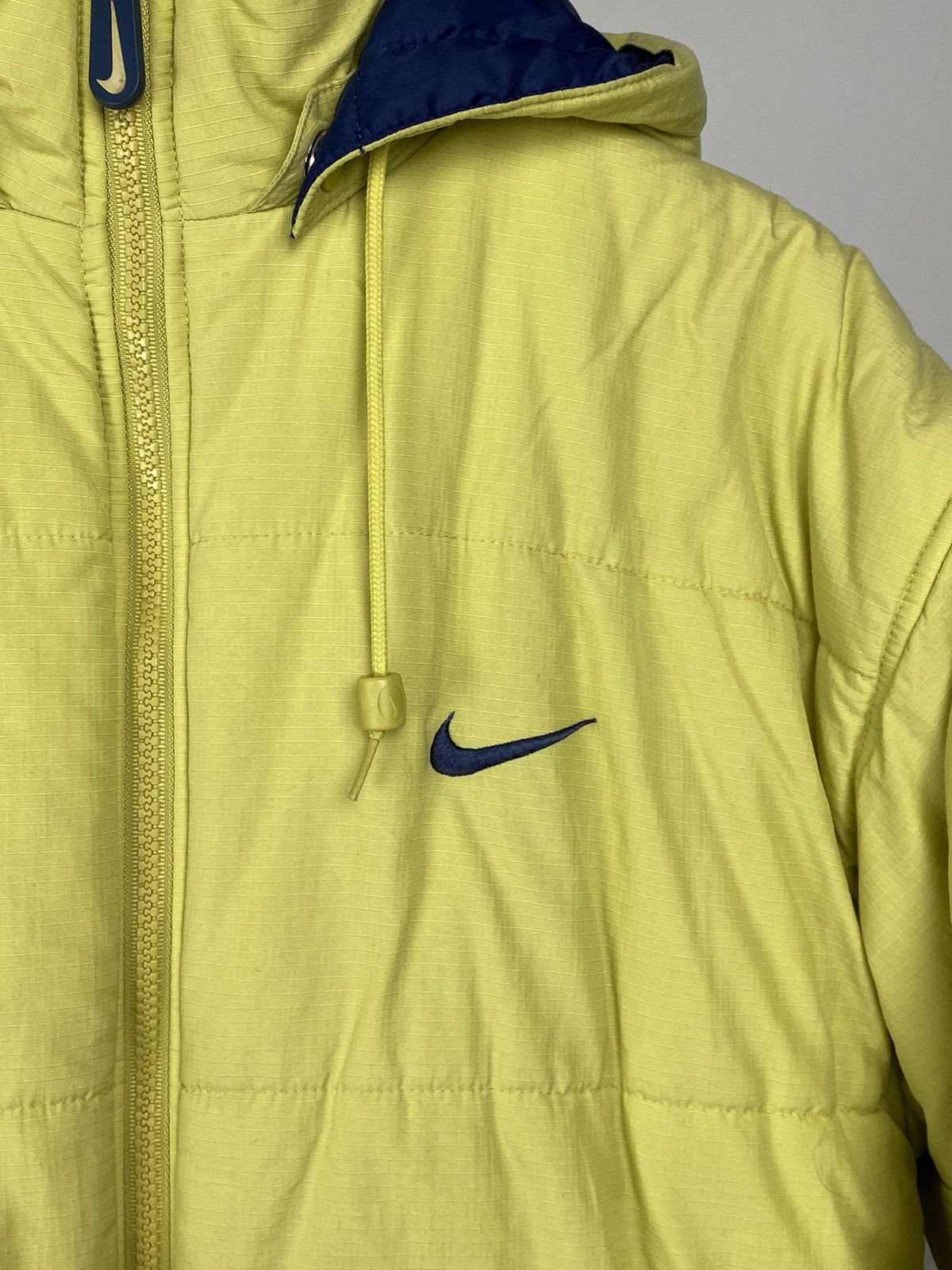Nike × Vintage RARE 90s Nike vintage spell out puffer jacket small swoosh Size US M / EU 48-50 / 2 - 3 Thumbnail