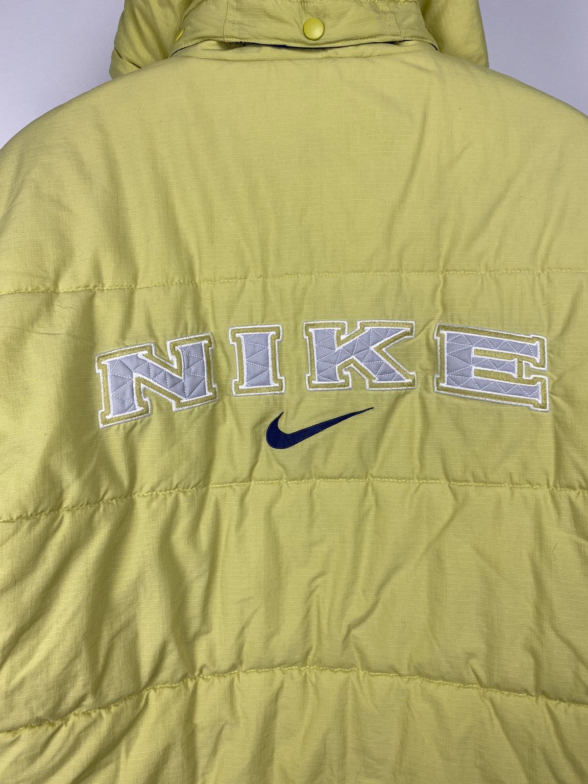 Nike × Vintage RARE 90s Nike vintage spell out puffer jacket small swoosh Size US M / EU 48-50 / 2 - 7 Thumbnail