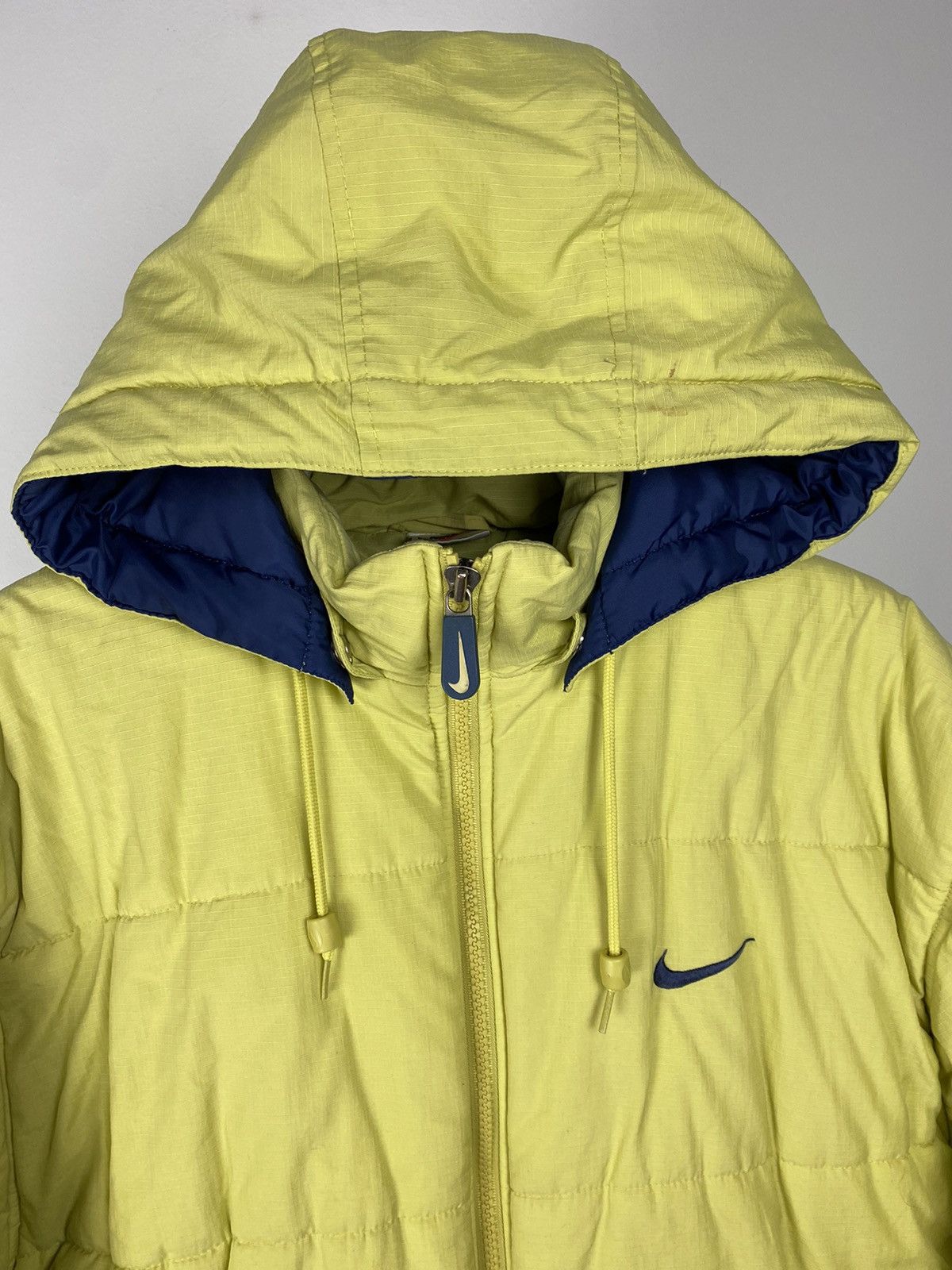 Nike × Vintage RARE 90s Nike vintage spell out puffer jacket small swoosh Size US M / EU 48-50 / 2 - 6 Thumbnail