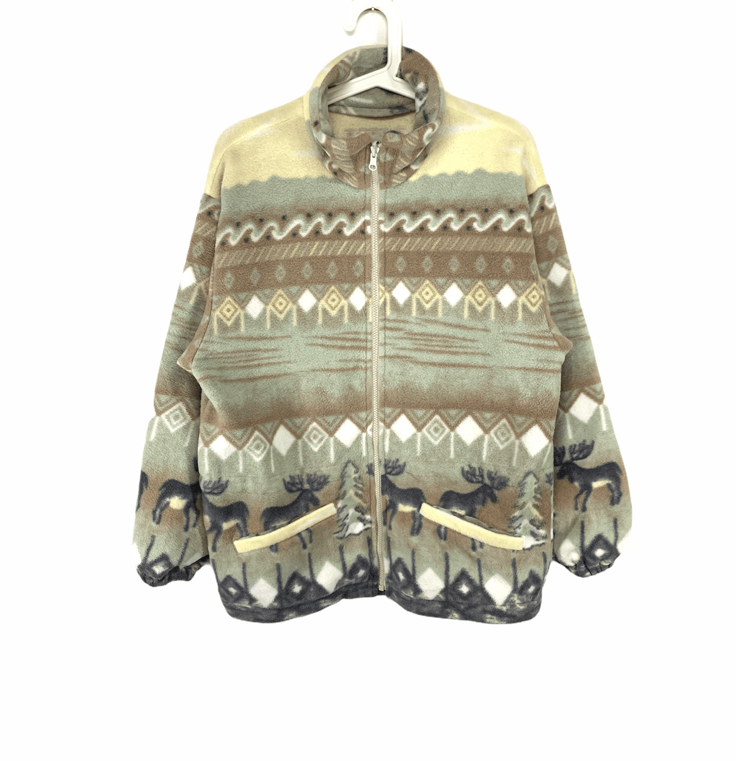 Japanese Brand Native art printed fleece jacket Size US M / EU 48-50 / 2 - 1 Thumbnail
