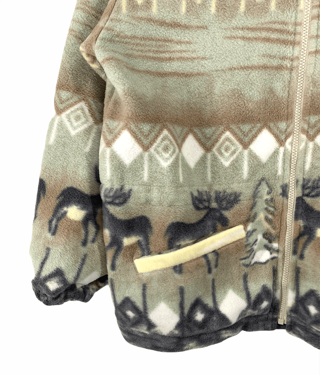 Japanese Brand Native art printed fleece jacket Size US M / EU 48-50 / 2 - 4 Thumbnail