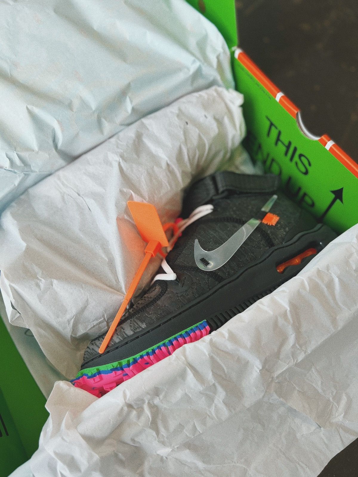 Nike × Off-White Nike x Off-White Air Force 1 Mid SP Black 8.5 Size US 8.5 / EU 41-42 - 7 Thumbnail