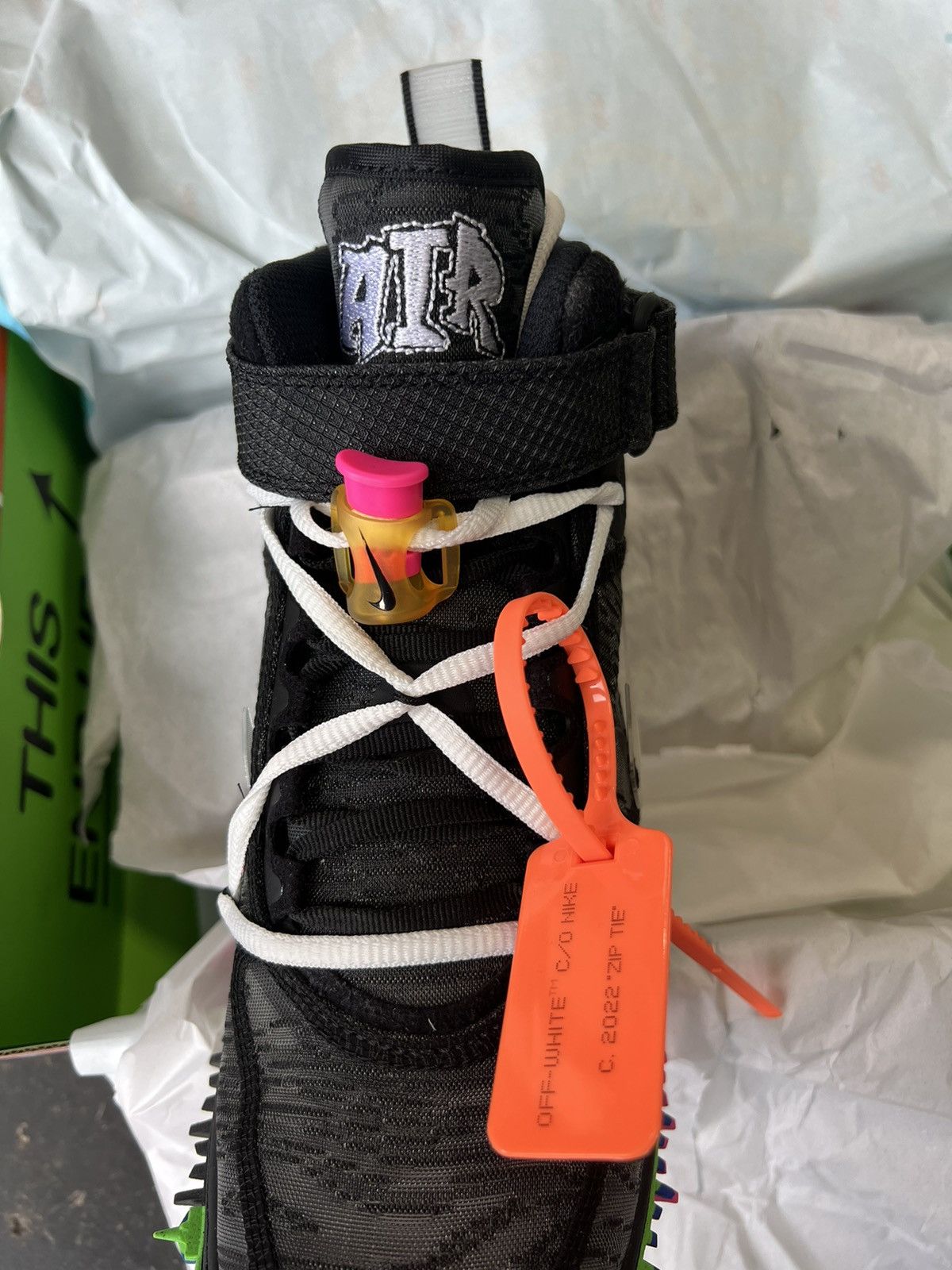 Nike × Off-White Nike x Off-White Air Force 1 Mid SP Black 8.5 Size US 8.5 / EU 41-42 - 13 Thumbnail