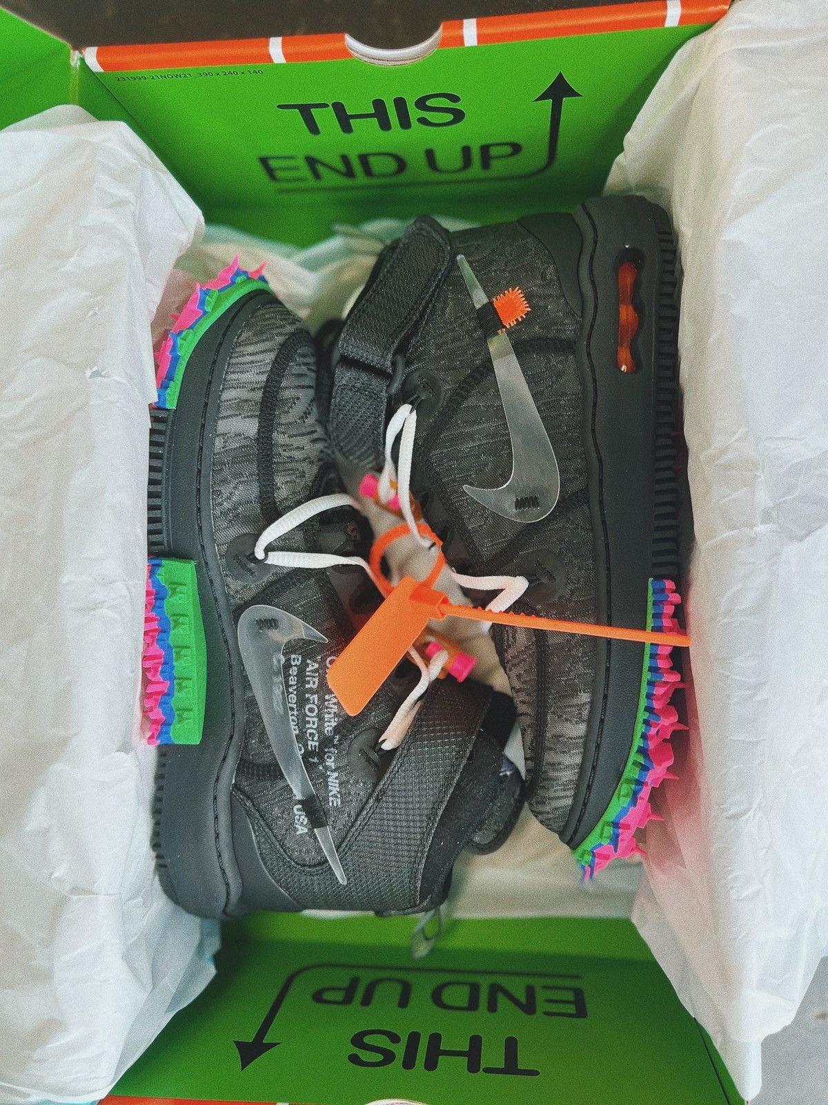 Nike × Off-White Nike x Off-White Air Force 1 Mid SP Black 8.5 Size US 8.5 / EU 41-42 - 1 Thumbnail