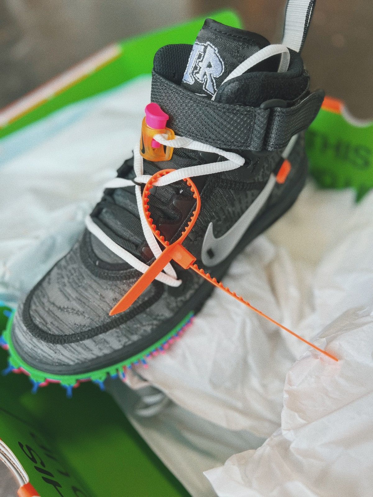 Nike × Off-White Nike x Off-White Air Force 1 Mid SP Black 8.5 Size US 8.5 / EU 41-42 - 8 Thumbnail