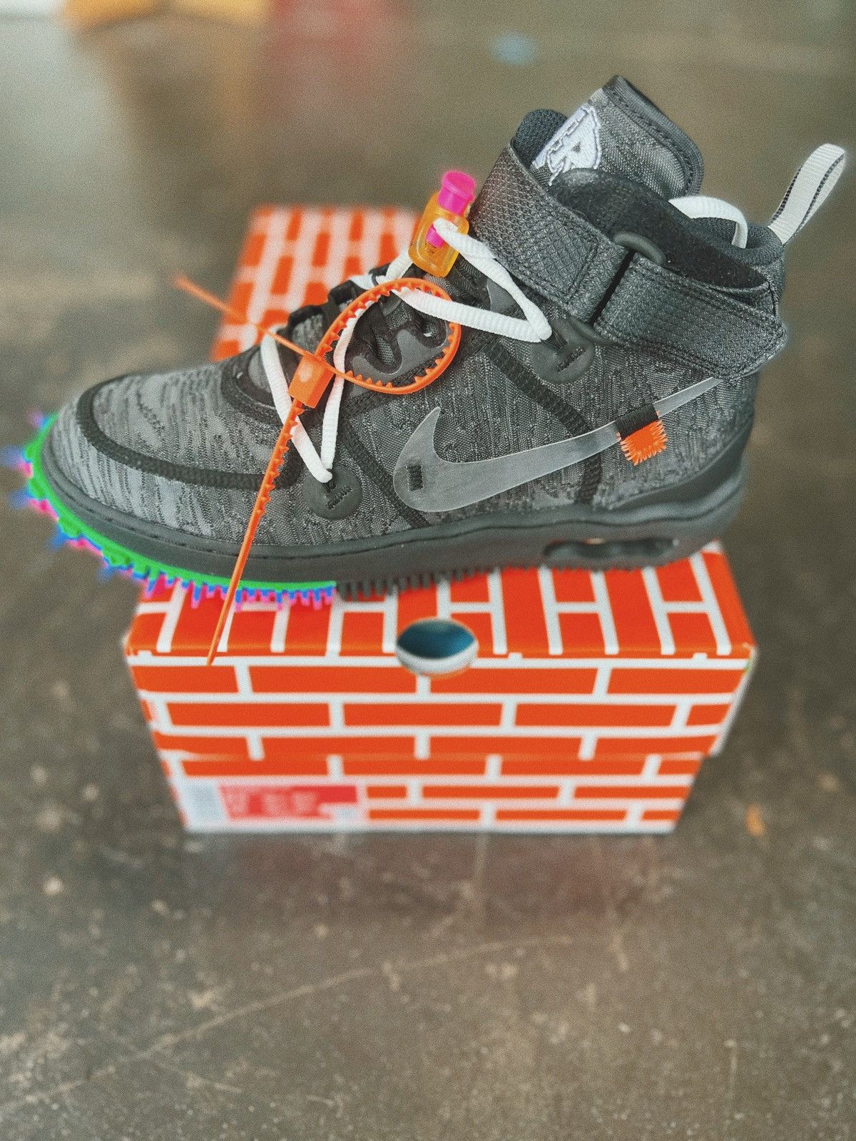 Nike × Off-White Nike x Off-White Air Force 1 Mid SP Black 8.5 Size US 8.5 / EU 41-42 - 6 Thumbnail