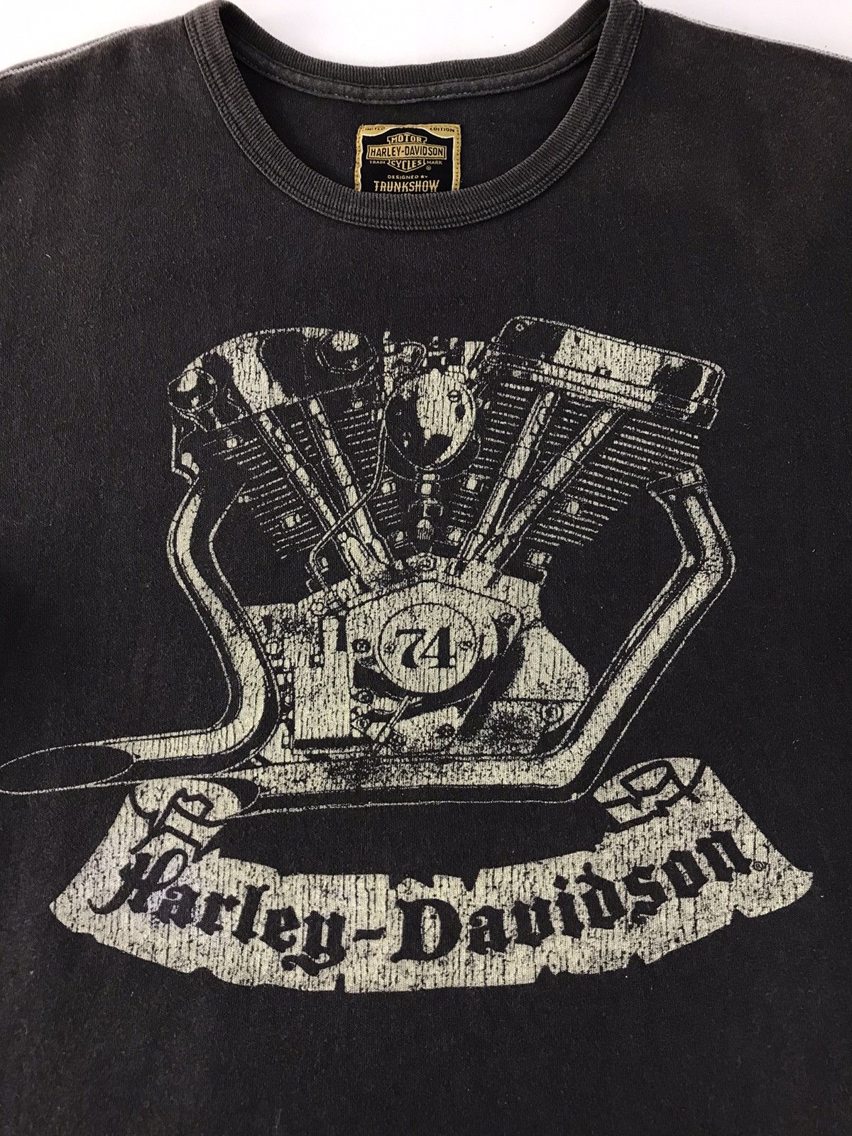 Harley Davidson × Vintage Vintage Harley Davidson Limited Edition Picture Engine Tee Size US L / EU 52-54 / 3 - 4 Thumbnail
