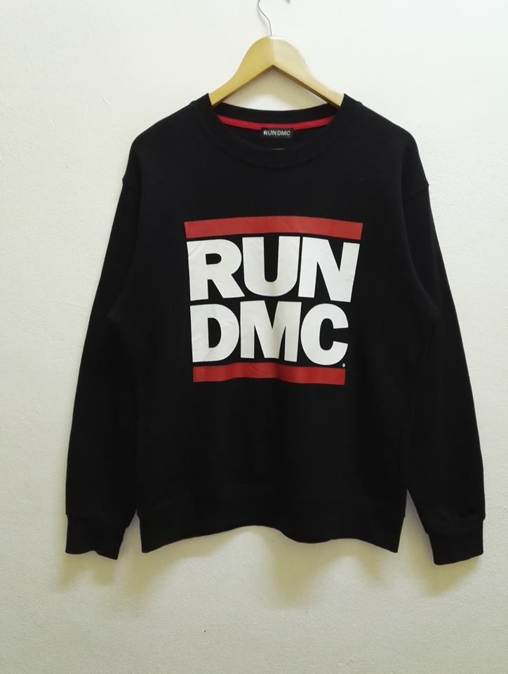 Rap Tees 💥Rare💥 RUN DMC Rap Tee Sweatshirt Big Logo Size US L / EU 52-54 / 3 - 1 Thumbnail