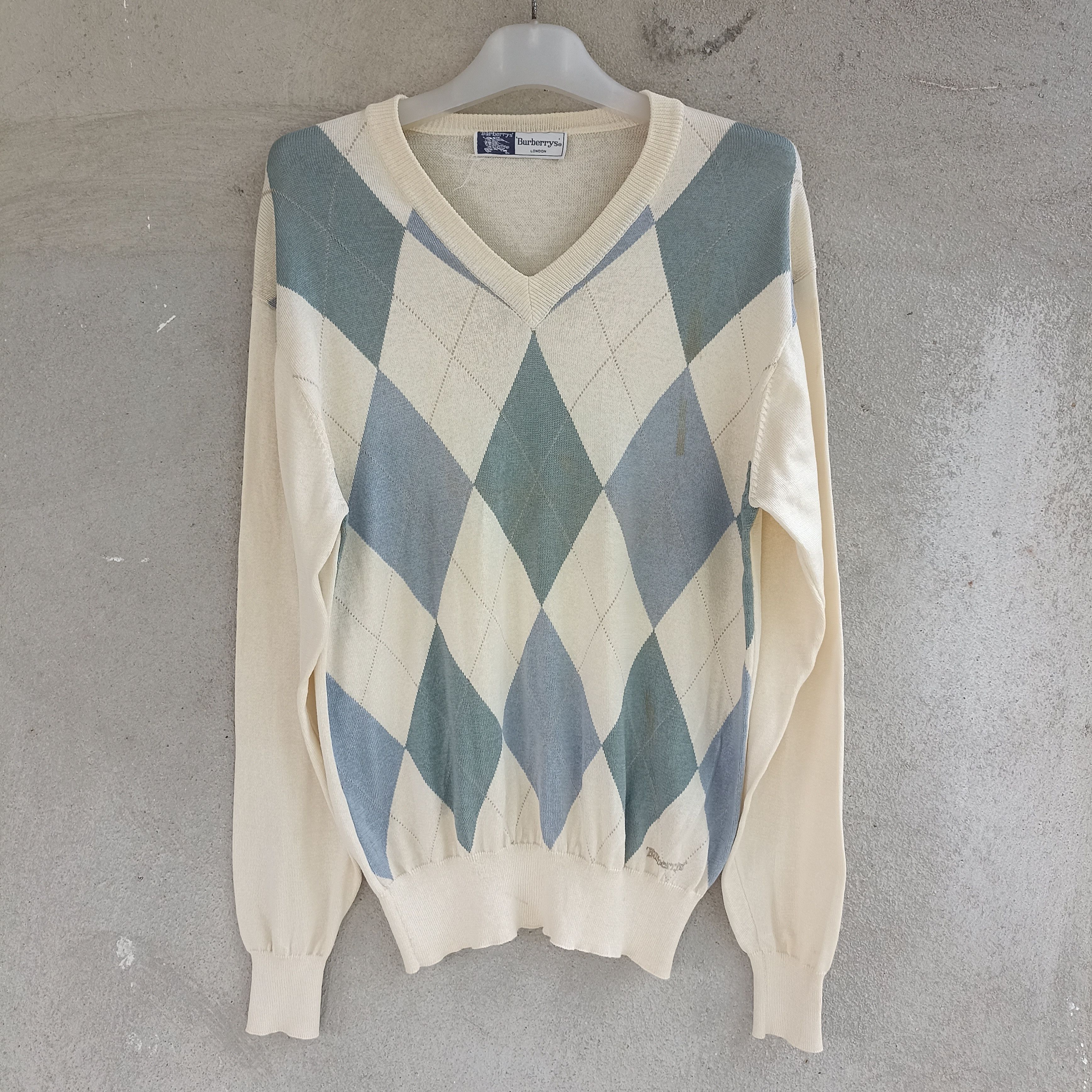 Burberry Burberry London Diamond Knitwear Jumper Size US S / EU 44-46 / 1 - 1 Thumbnail