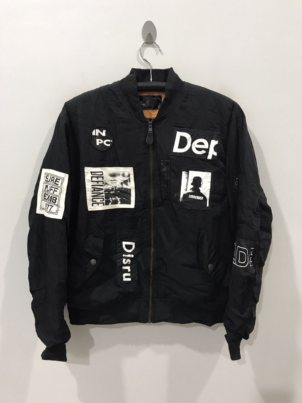 Japanese Brand BONESOUL Light Bomber Raf Style Patches Jacket Size US M / EU 48-50 / 2 - 1 Thumbnail