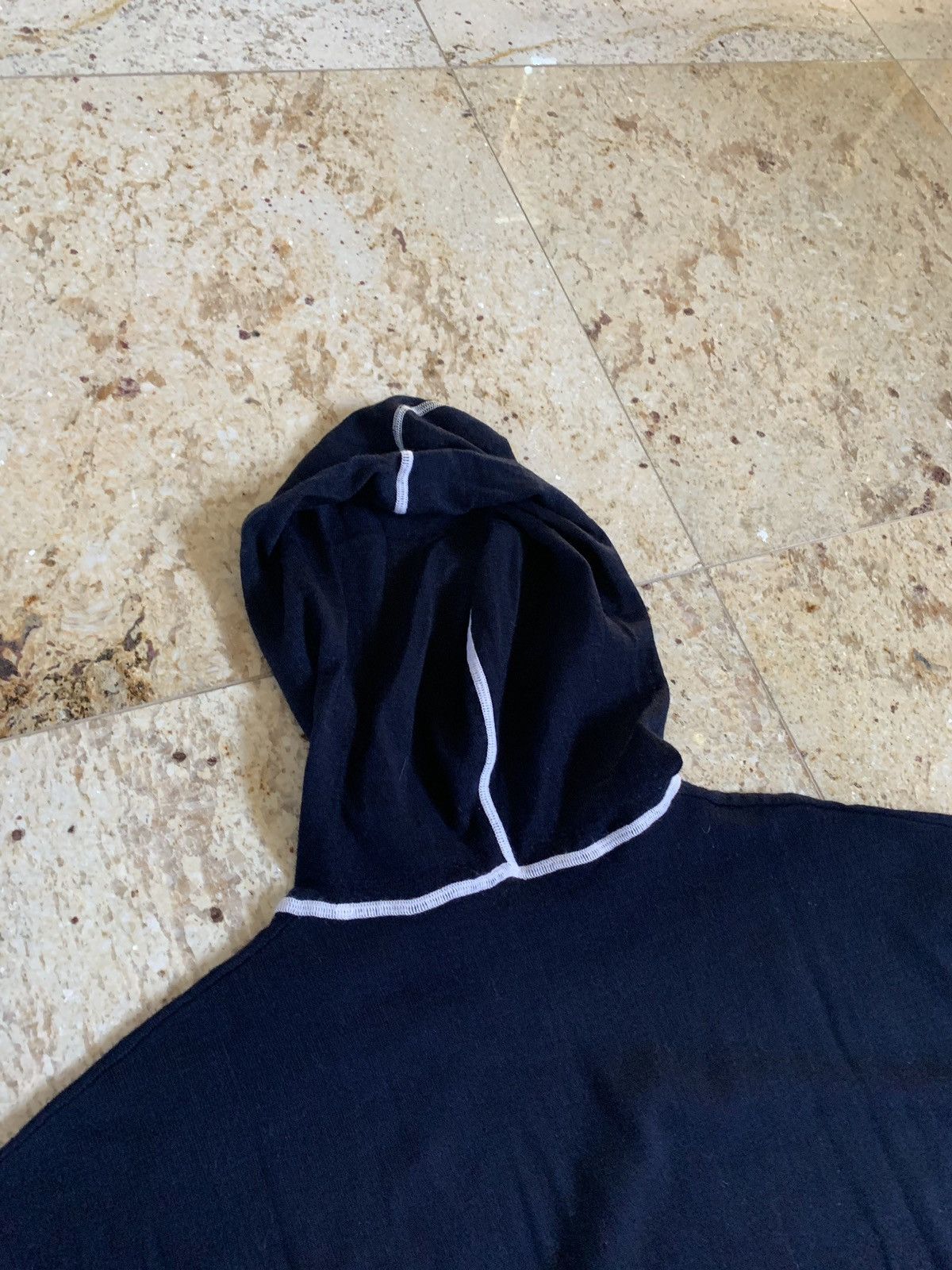 T by Alexander Wang Wool Navy White Stitch Pullover Hoodie Size US M / EU 48-50 / 2 - 17 Thumbnail
