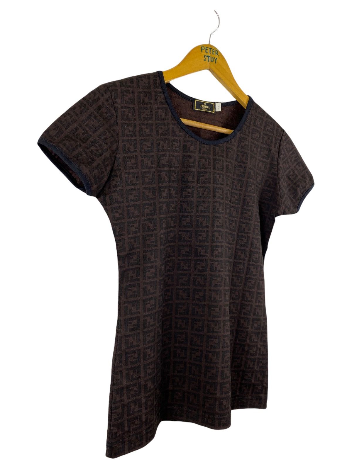Fendi × Vintage VINTAGE FENDI MONOGRAM SLIM FIT SHIRT Size US S / EU 44-46 / 1 - 6 Thumbnail