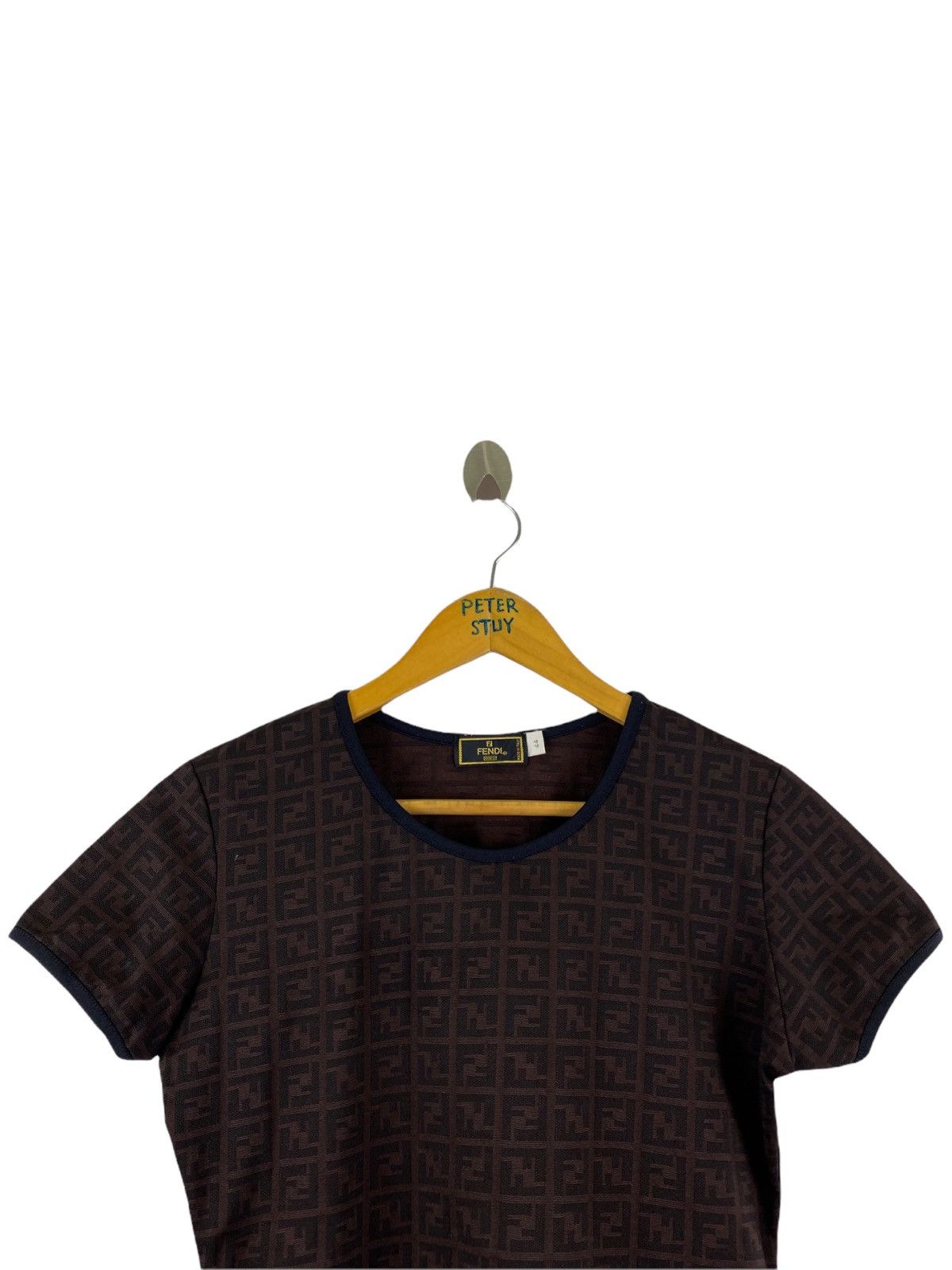 Fendi × Vintage VINTAGE FENDI MONOGRAM SLIM FIT SHIRT Size US S / EU 44-46 / 1 - 3 Thumbnail