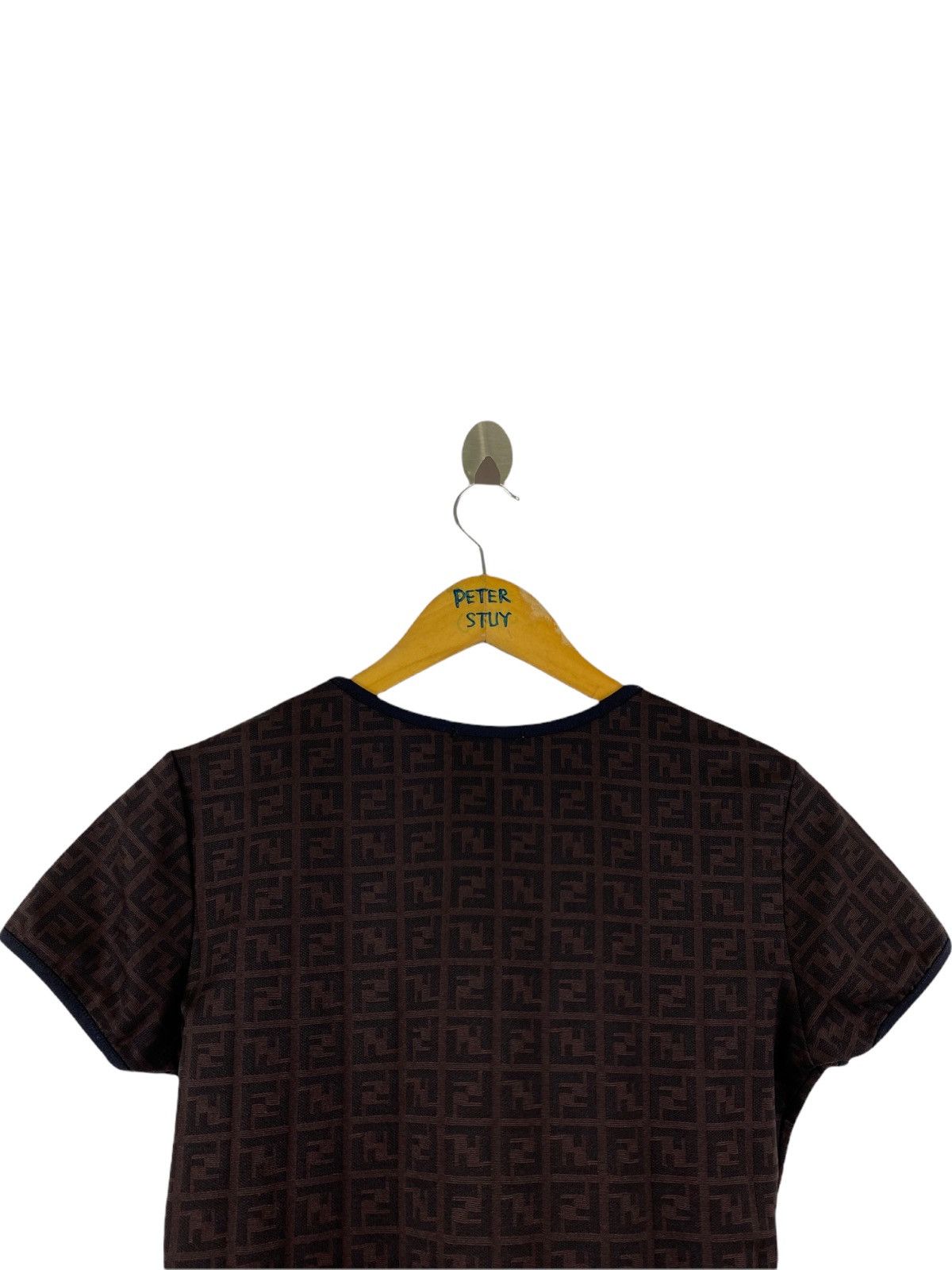 Fendi × Vintage VINTAGE FENDI MONOGRAM SLIM FIT SHIRT Size US S / EU 44-46 / 1 - 9 Thumbnail