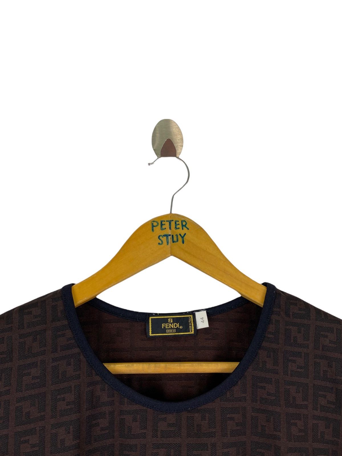 Fendi × Vintage VINTAGE FENDI MONOGRAM SLIM FIT SHIRT Size US S / EU 44-46 / 1 - 5 Thumbnail
