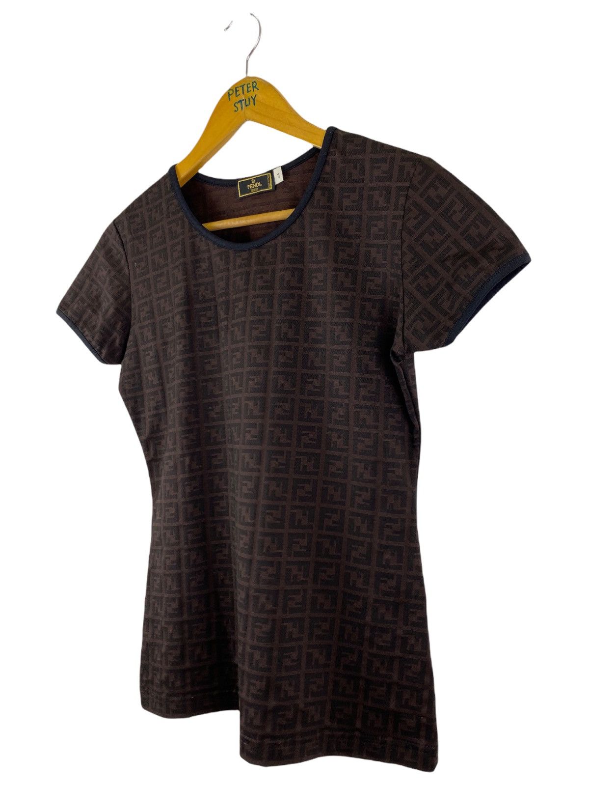 Fendi × Vintage VINTAGE FENDI MONOGRAM SLIM FIT SHIRT Size US S / EU 44-46 / 1 - 7 Thumbnail