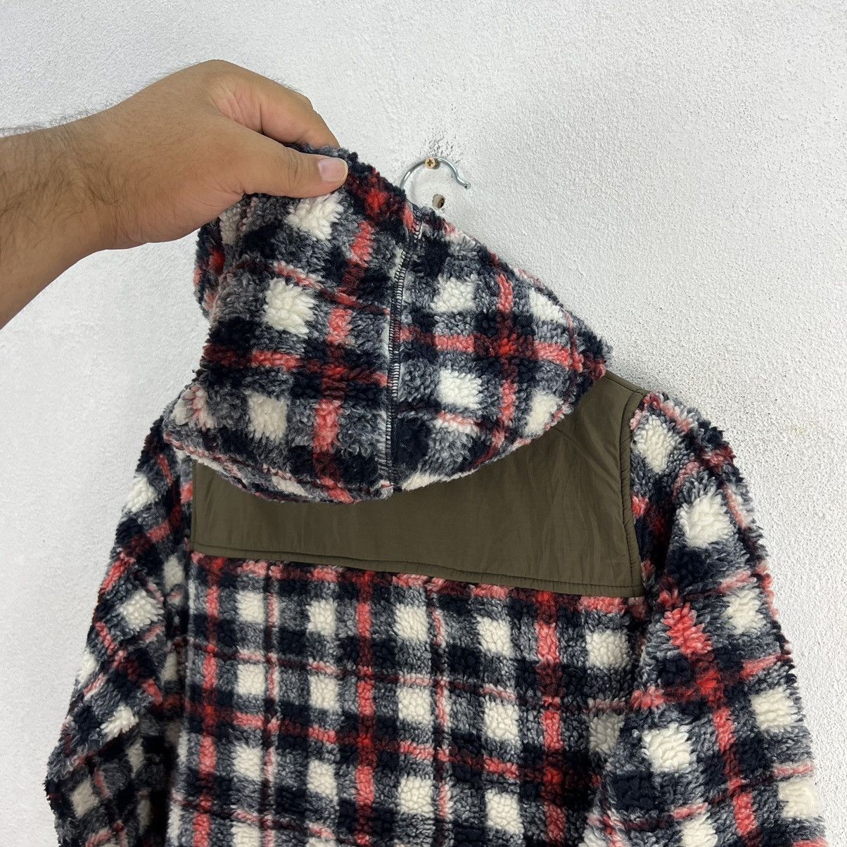 Japanese Brand RARE COLOUR CUBE SUGAR FLEECE JACKET TARTAN DESIGN Size US M / EU 48-50 / 2 - 9 Thumbnail