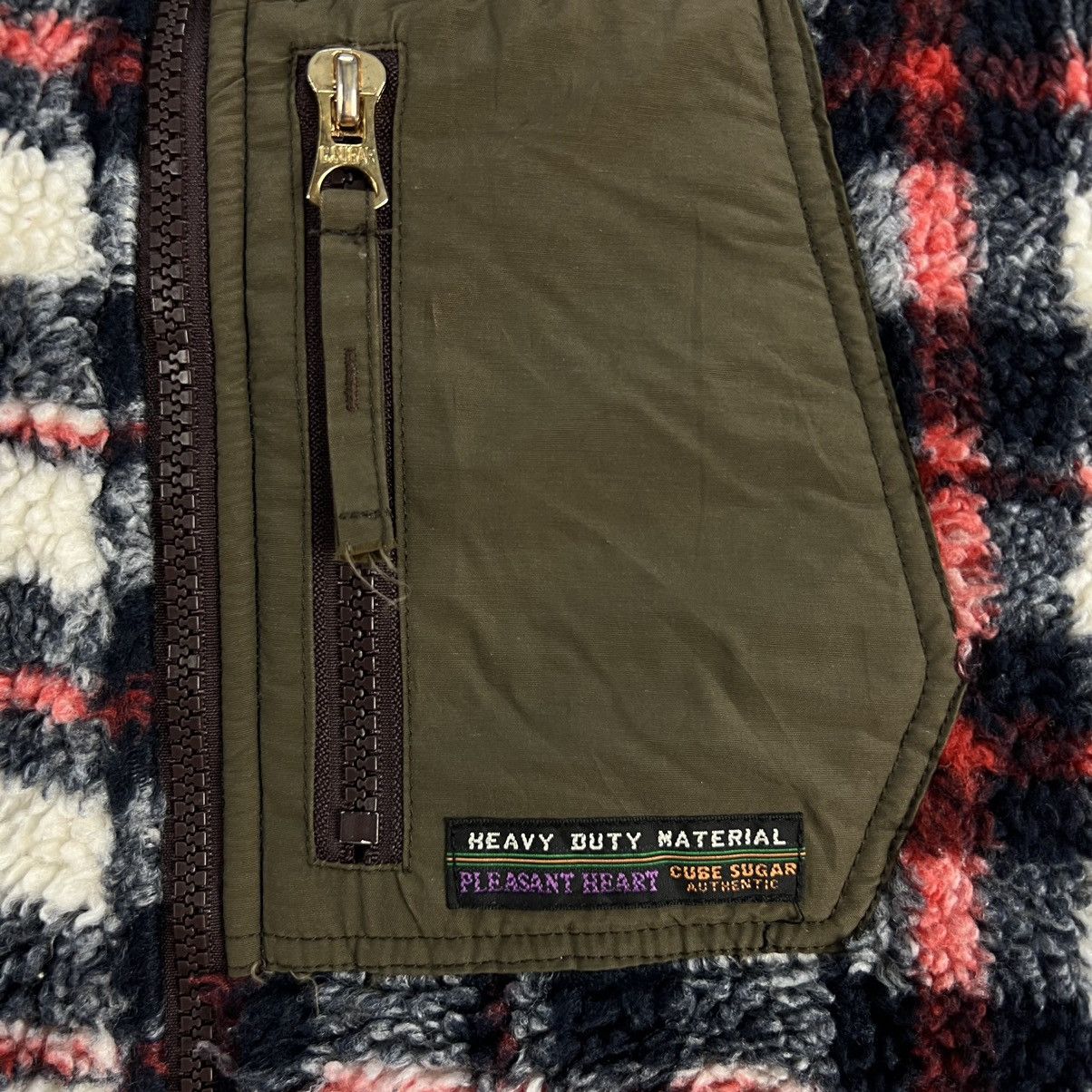 Japanese Brand RARE COLOUR CUBE SUGAR FLEECE JACKET TARTAN DESIGN Size US M / EU 48-50 / 2 - 6 Thumbnail