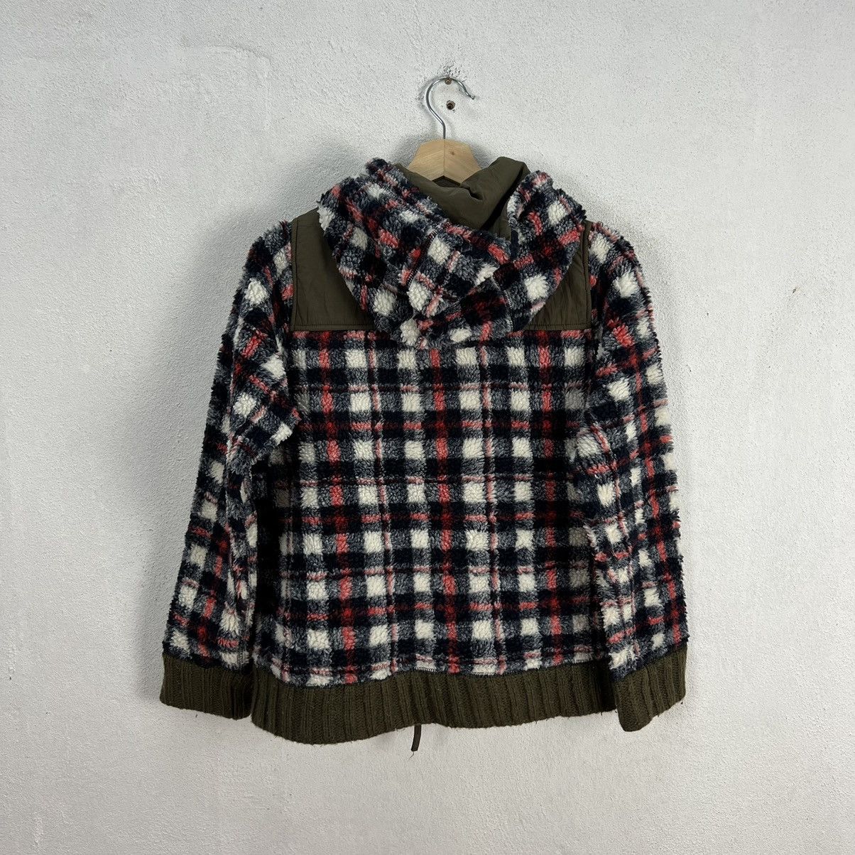 Japanese Brand RARE COLOUR CUBE SUGAR FLEECE JACKET TARTAN DESIGN Size US M / EU 48-50 / 2 - 8 Thumbnail