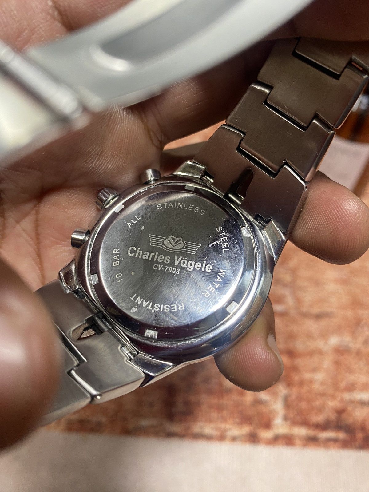 Japanese Brand CHARLES VOGELE MENS CHRONOGRAPH QUARTZ WATCH Size ONE SIZE - 6 Thumbnail