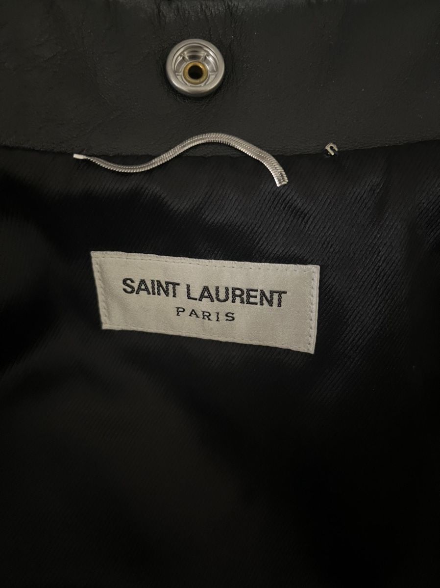 Hedi Slimane × Saint Laurent Paris Saint Laurent Motorcycle Jacket (IT 48, L01, Lambskin) Size US M / EU 48-50 / 2 - 15 Thumbnail