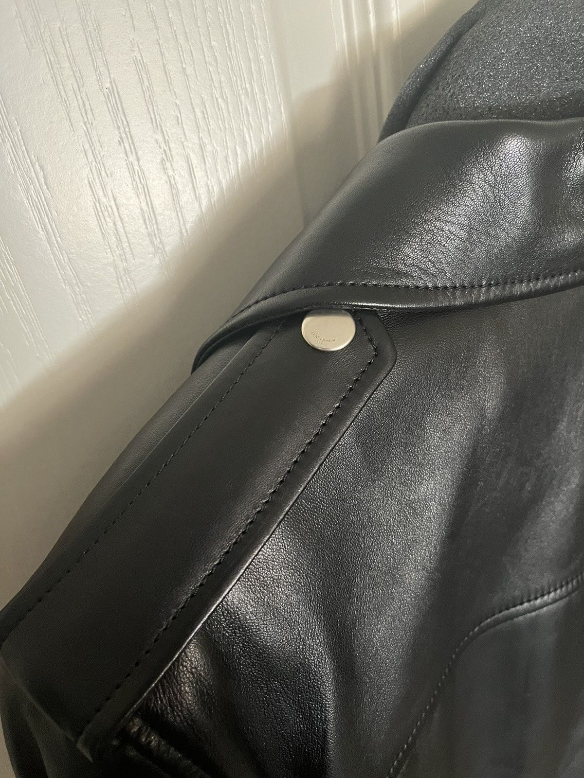 Hedi Slimane × Saint Laurent Paris Saint Laurent Motorcycle Jacket (IT 48, L01, Lambskin) Size US M / EU 48-50 / 2 - 8 Thumbnail