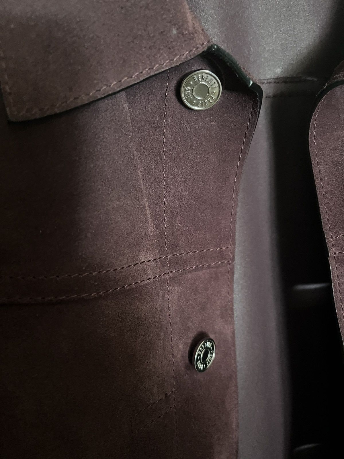 Berluti Berluti Suede Blouson Jacket (Plum, IT 48, FW19) Size US M / EU 48-50 / 2 - 12 Thumbnail