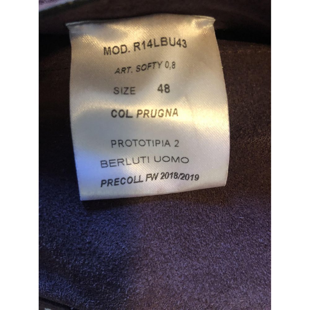 Berluti Berluti Suede Blouson Jacket (Plum, IT 48, FW19) Size US M / EU 48-50 / 2 - 14 Thumbnail