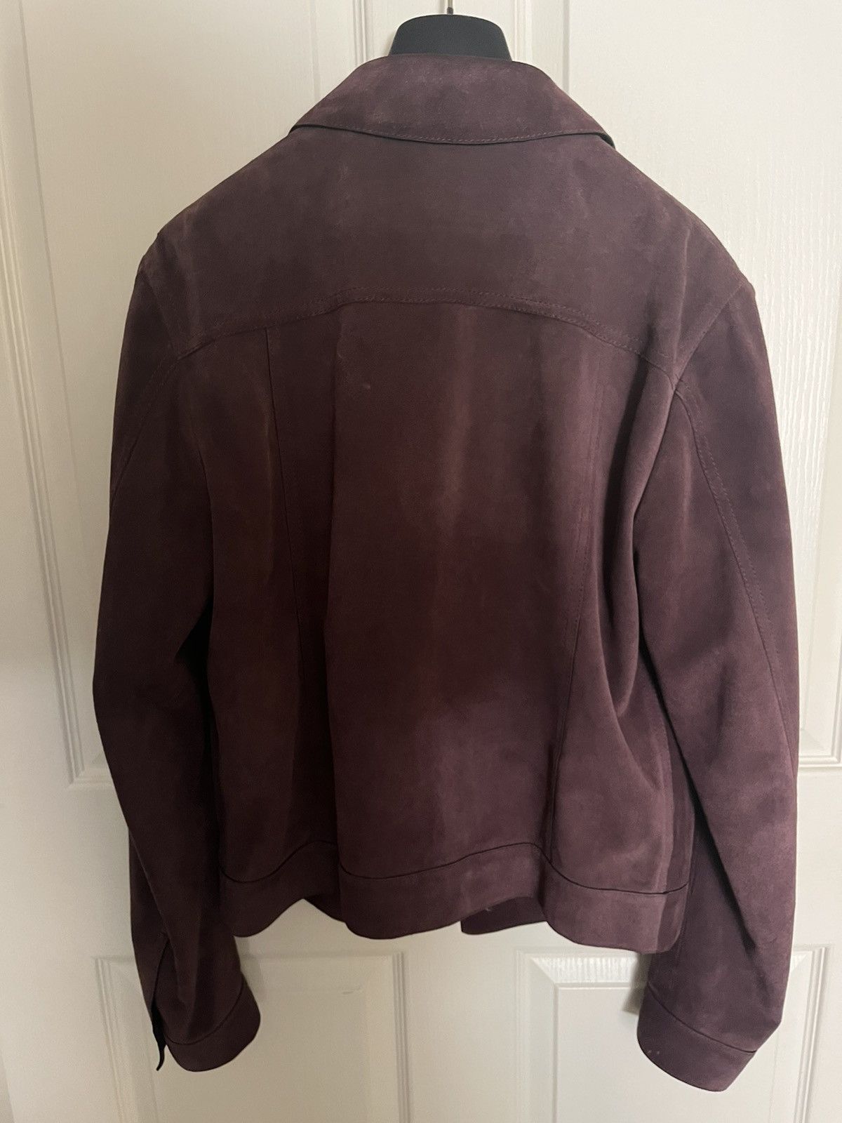 Berluti Berluti Suede Blouson Jacket (Plum, IT 48, FW19) Size US M / EU 48-50 / 2 - 10 Thumbnail